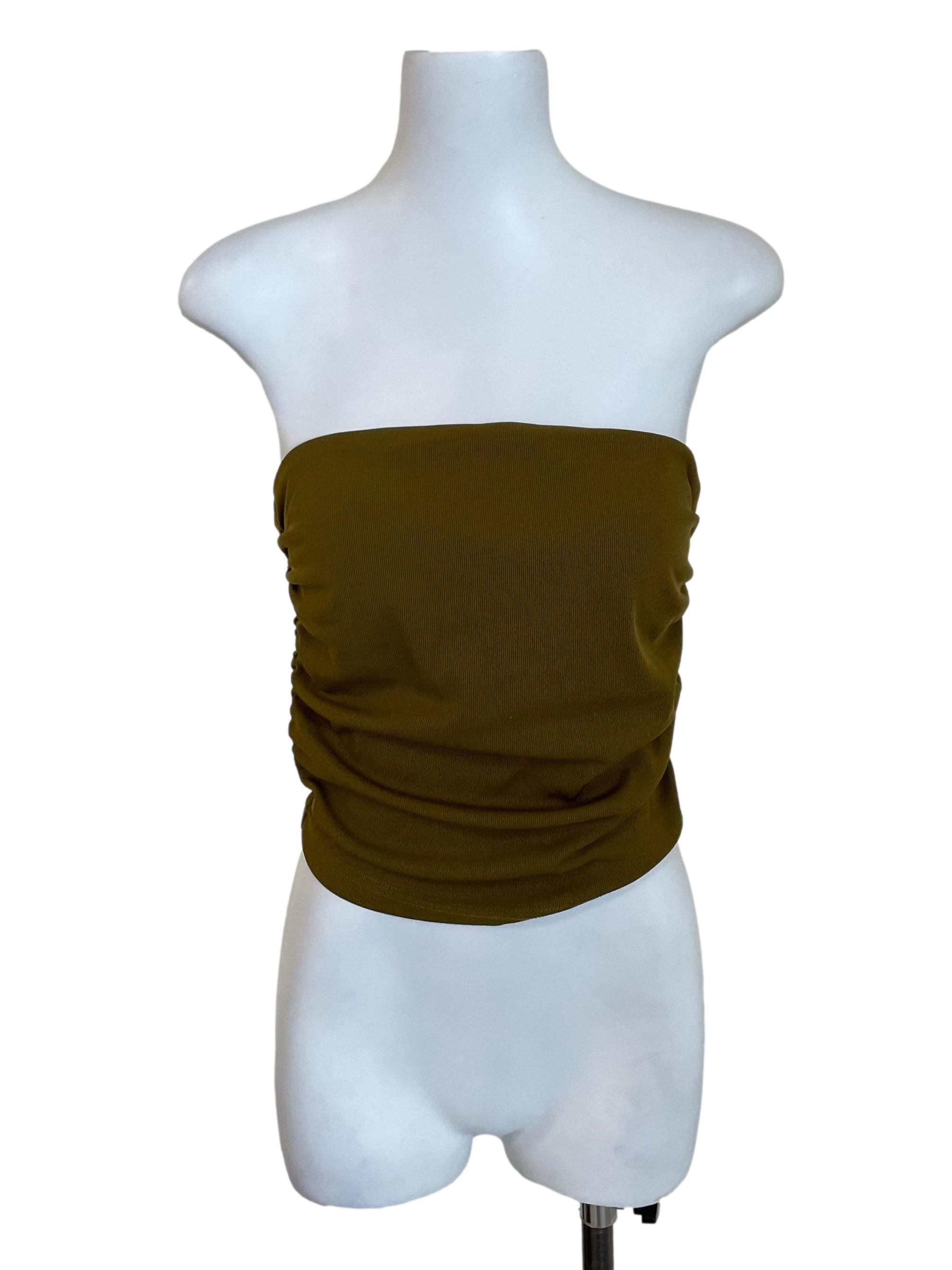 Dijon Strapless Draped Top