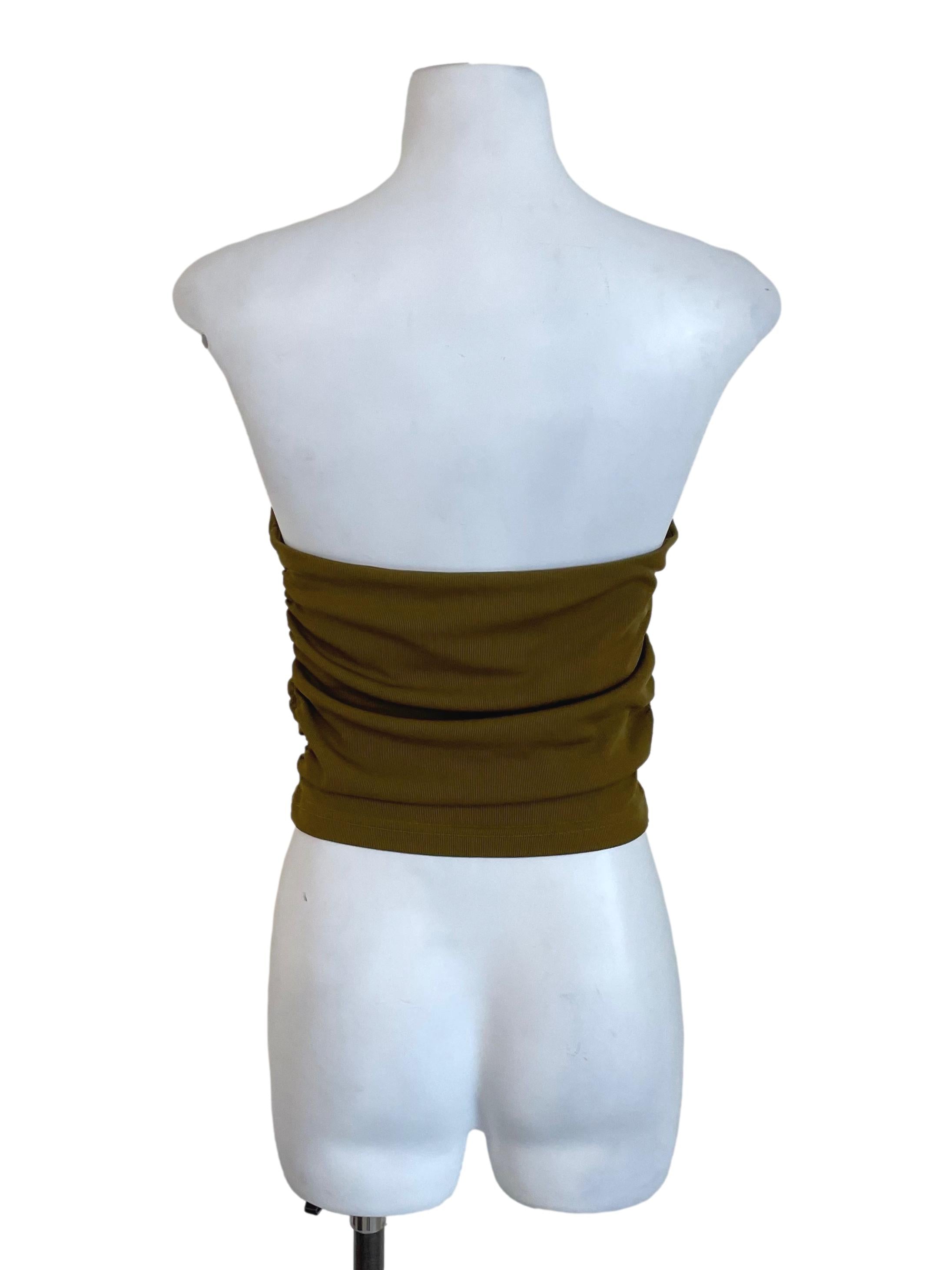 Dijon Strapless Draped Top