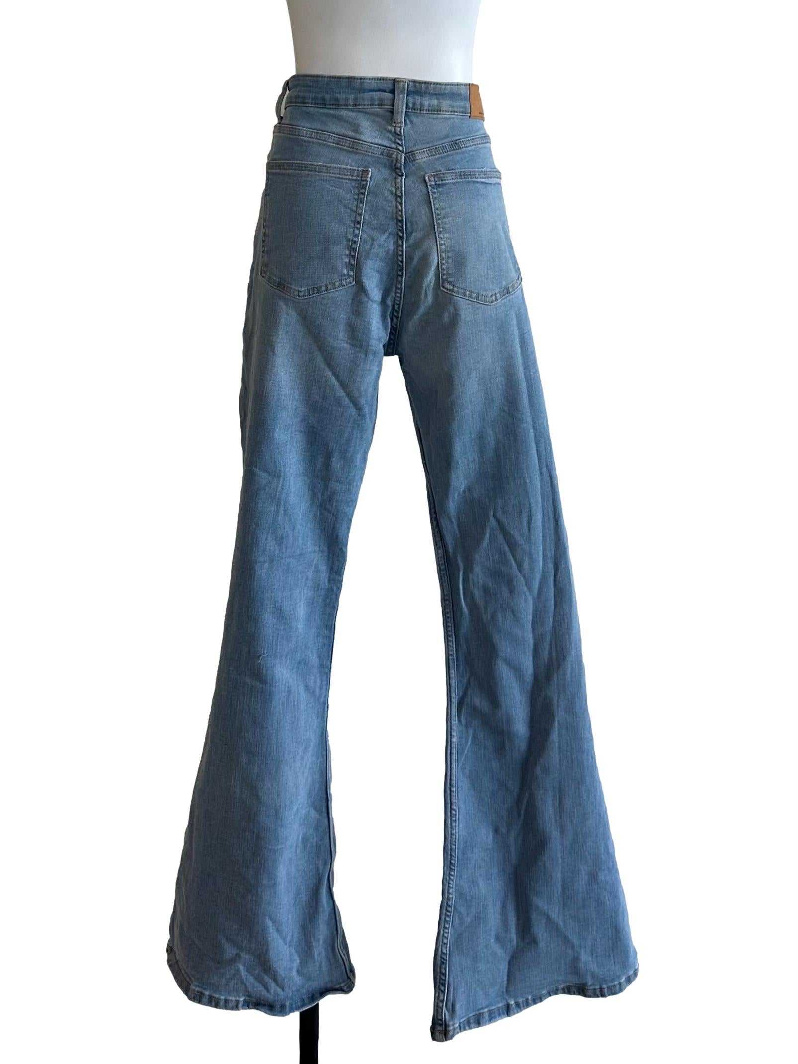 Light Blue Denim Flare Bootcut Jeans