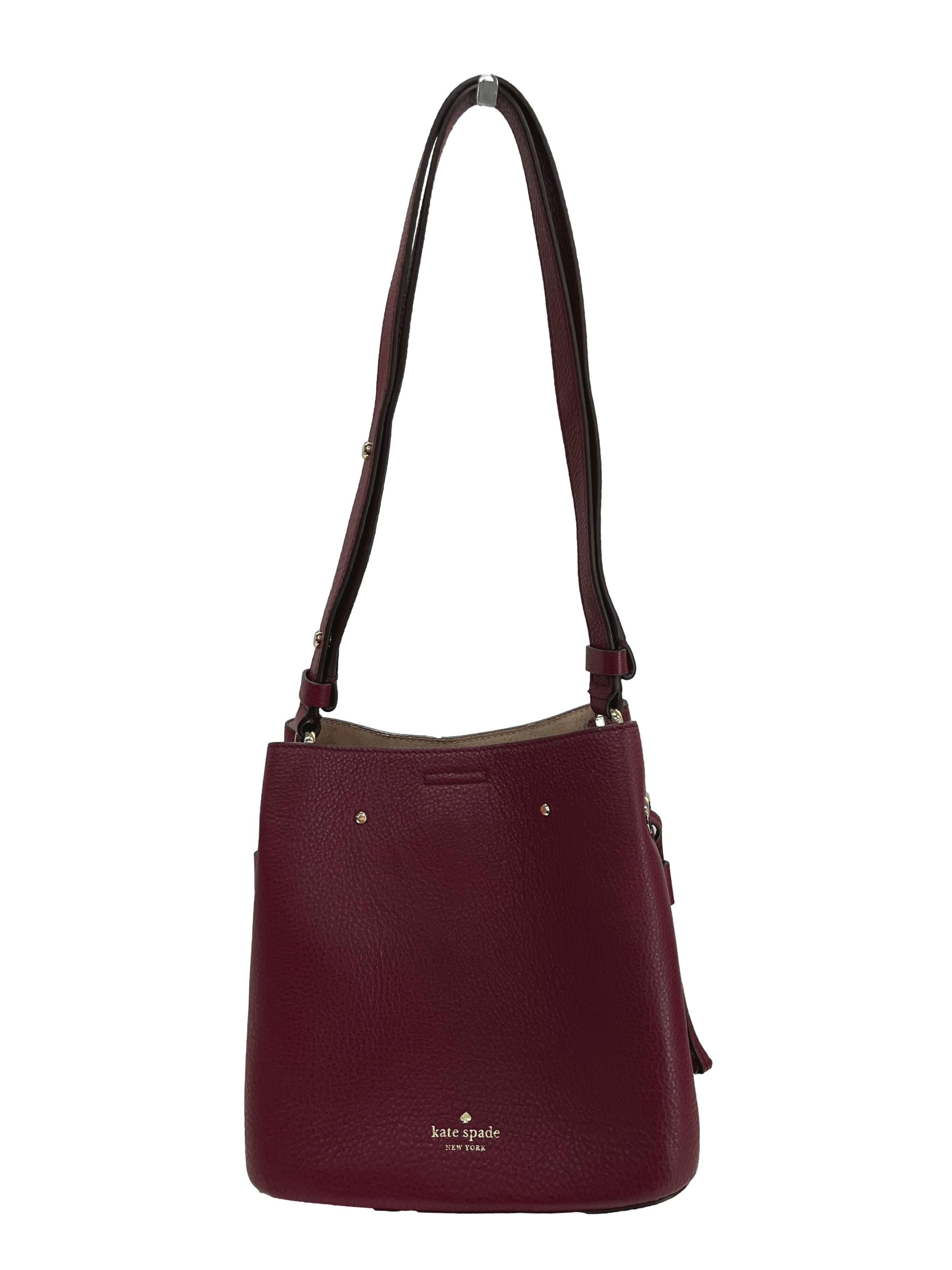 Maroon Bucket Bag