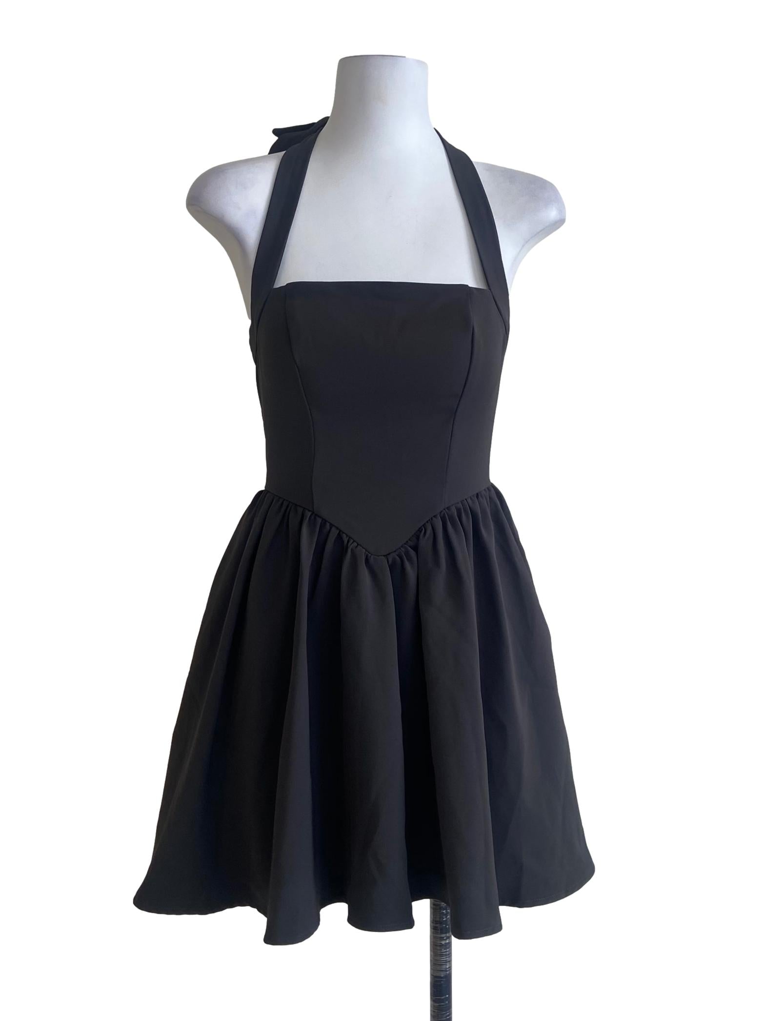 Ash Grey Herringbone Sun Dress