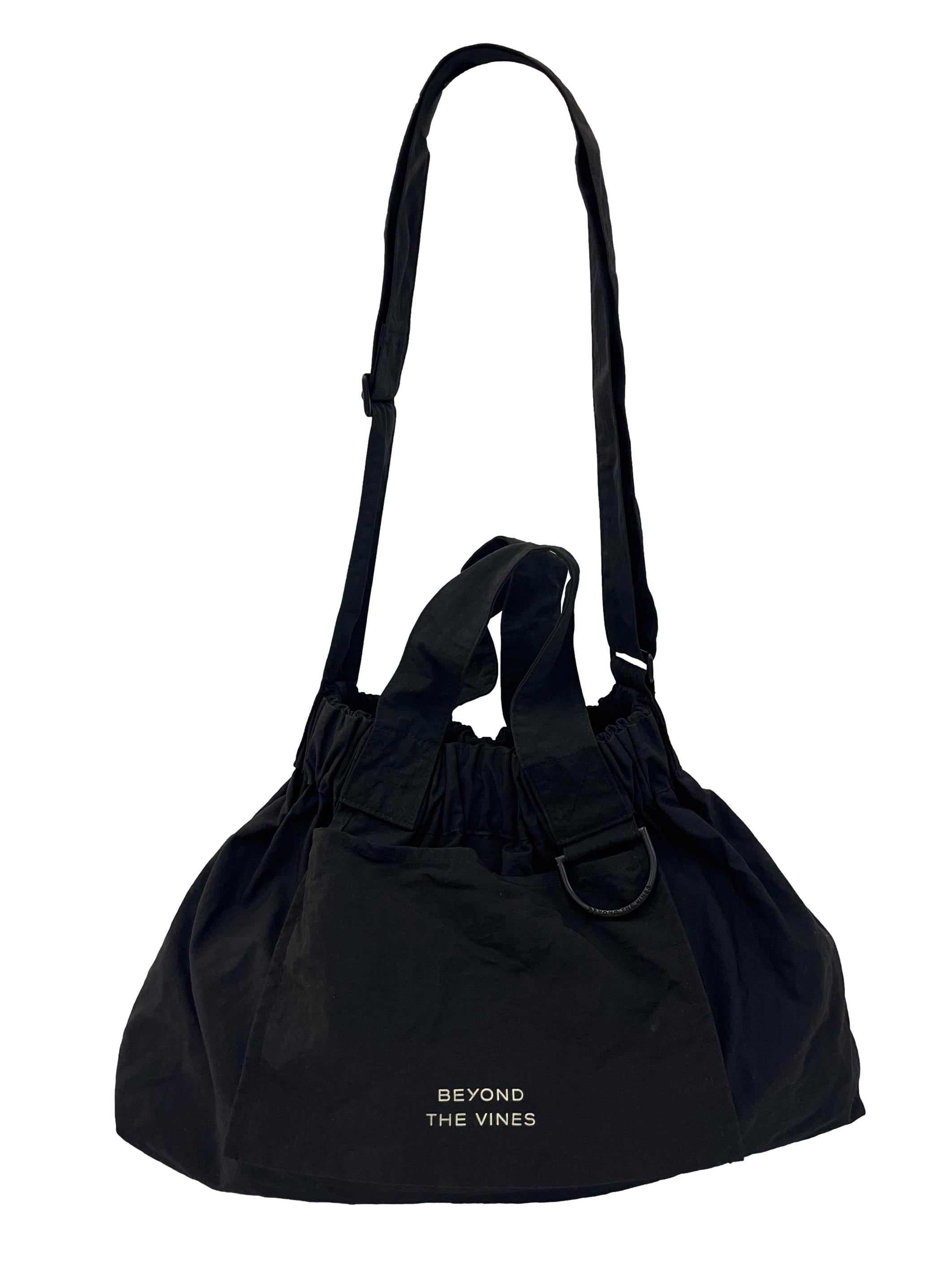 Black Nylon Dumpling Bag