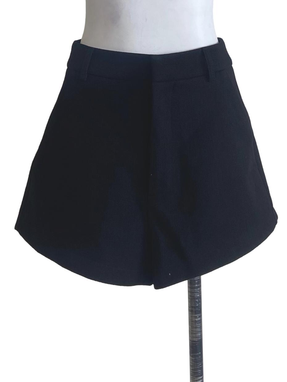 Black Tartan Shorts