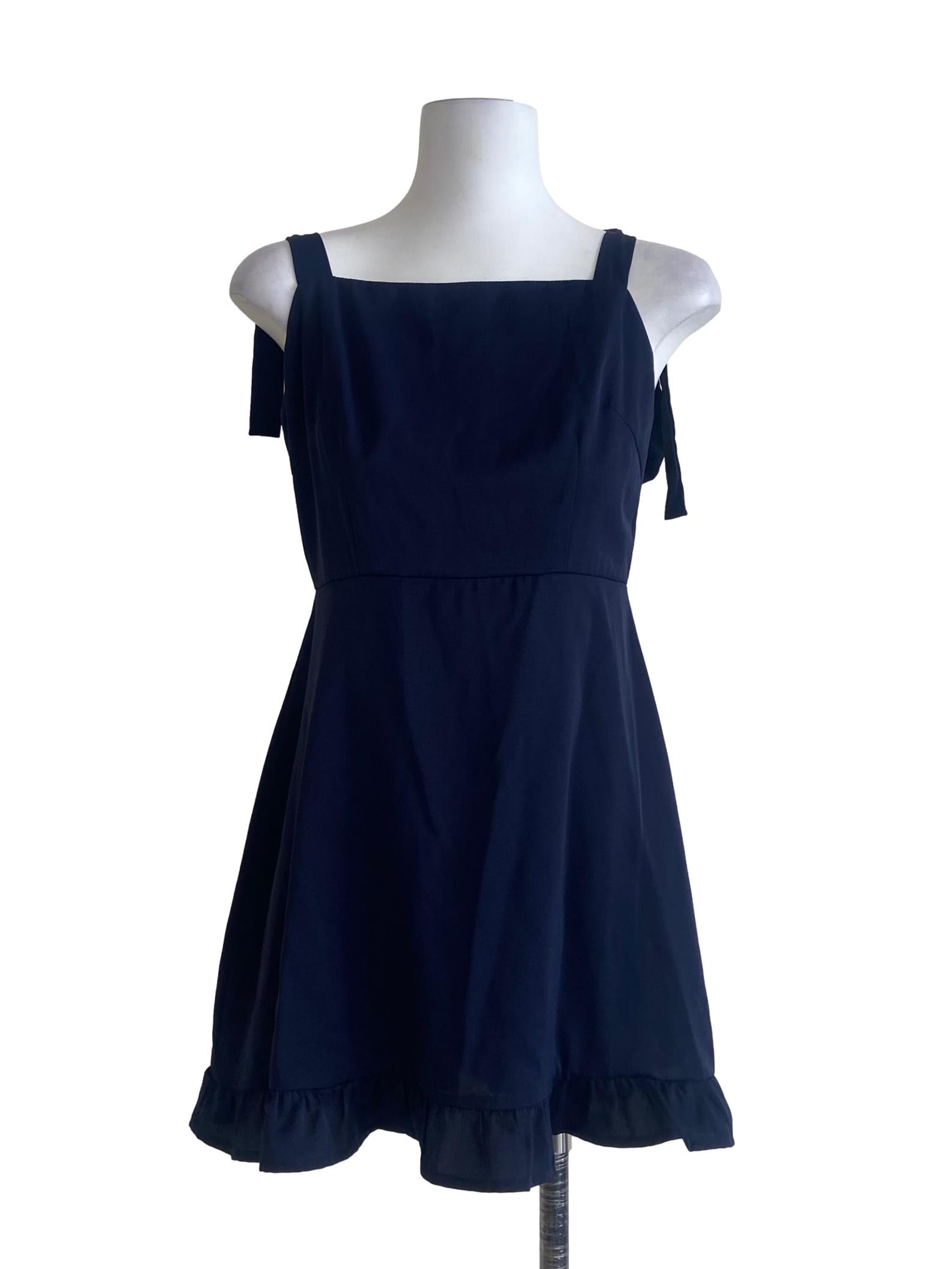 Navy Blue Apron Dress