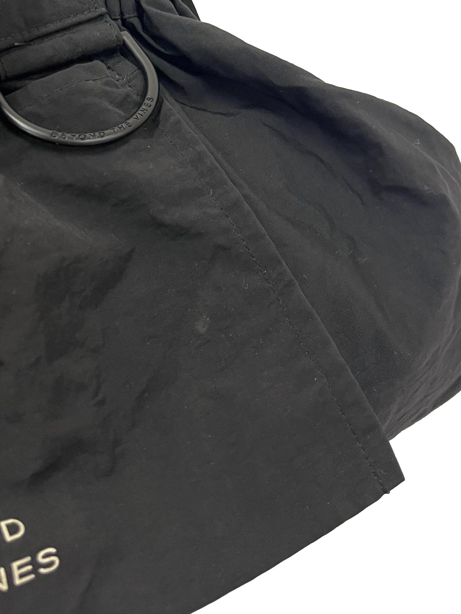 Black Nylon Dumpling Bag