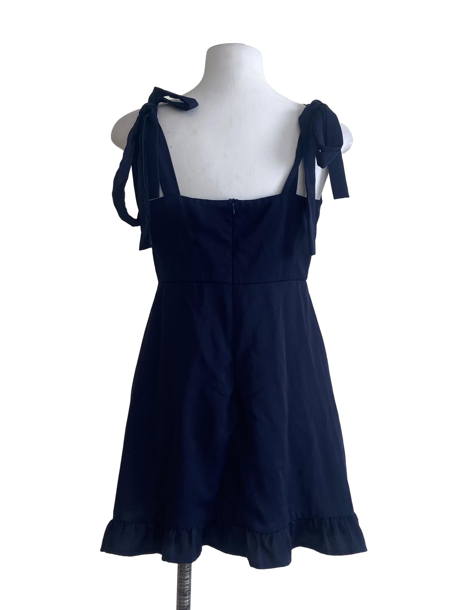Navy Blue Apron Dress
