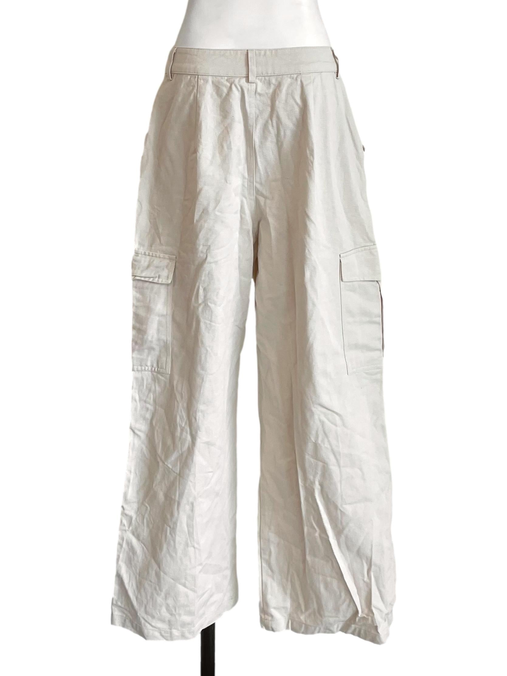 Parchment Cargo Baggy Jeans