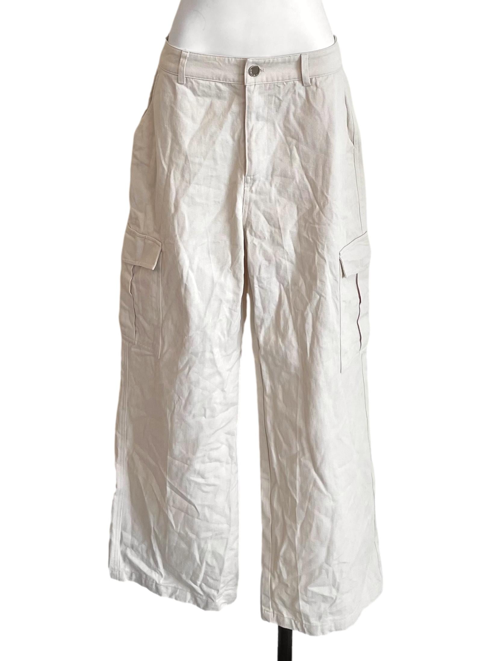 Parchment Cargo Baggy Jeans