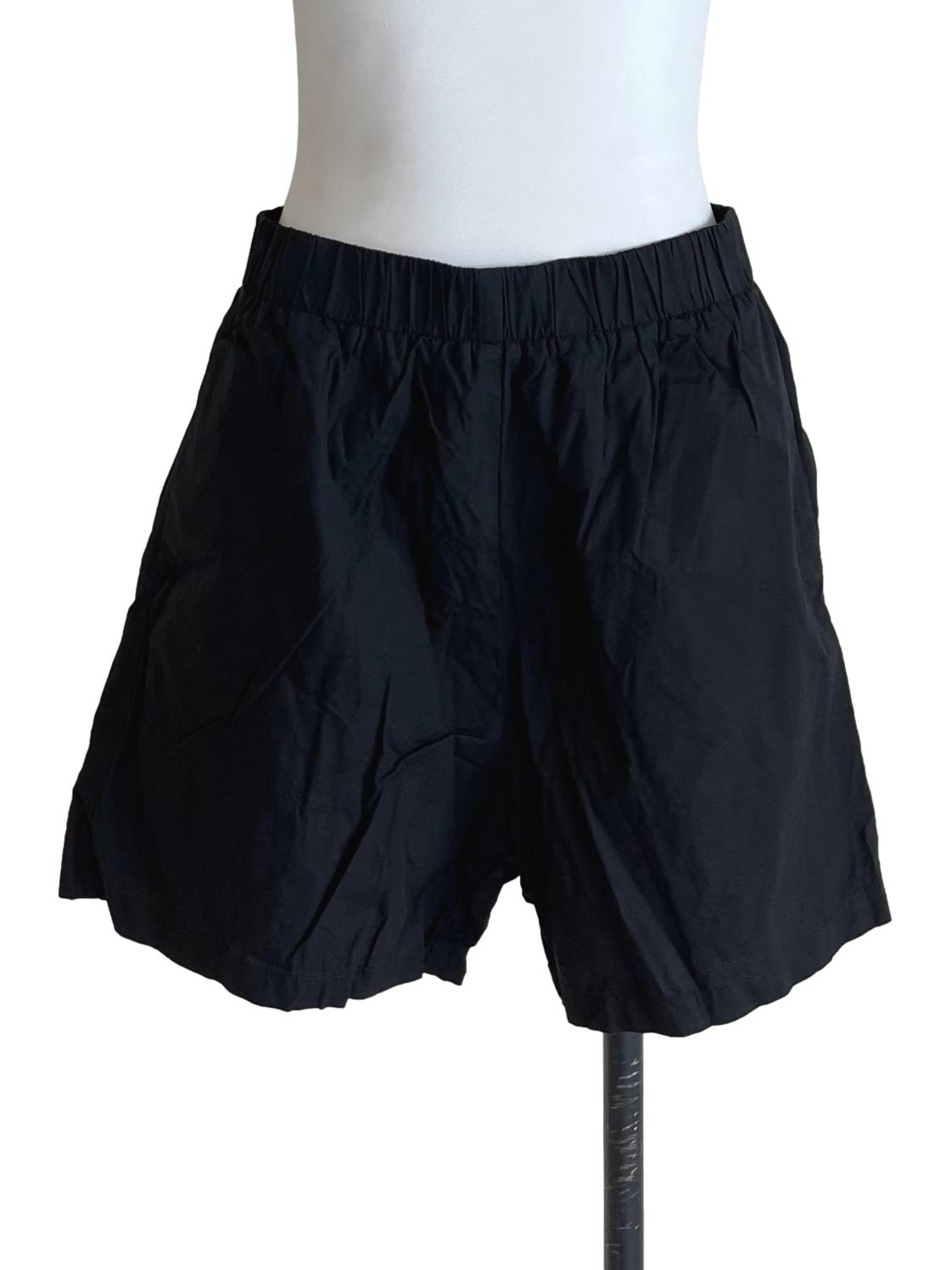 Jade Black Relaxed Shorts