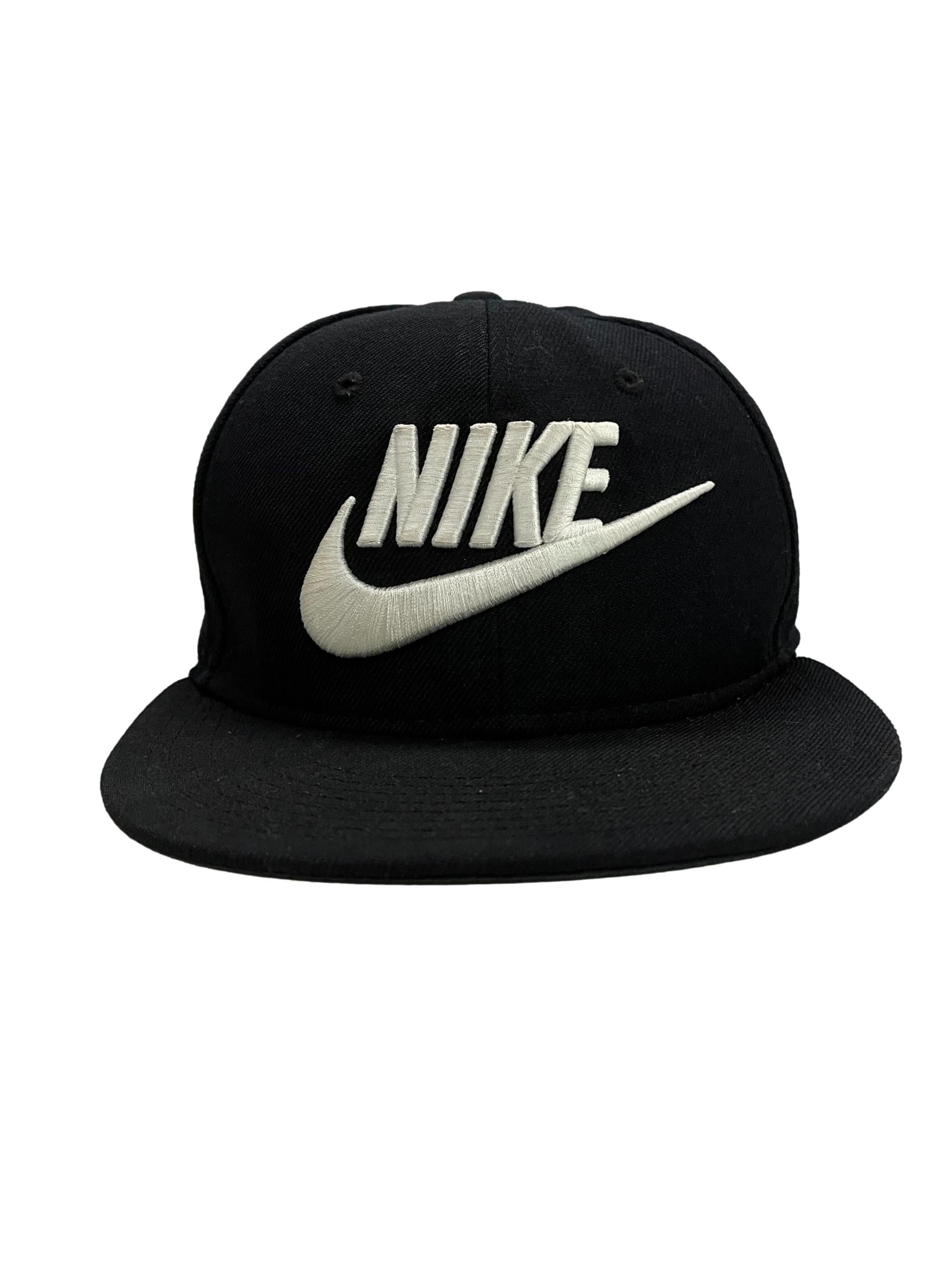 Black Nike Swoosh Embroidered Cap