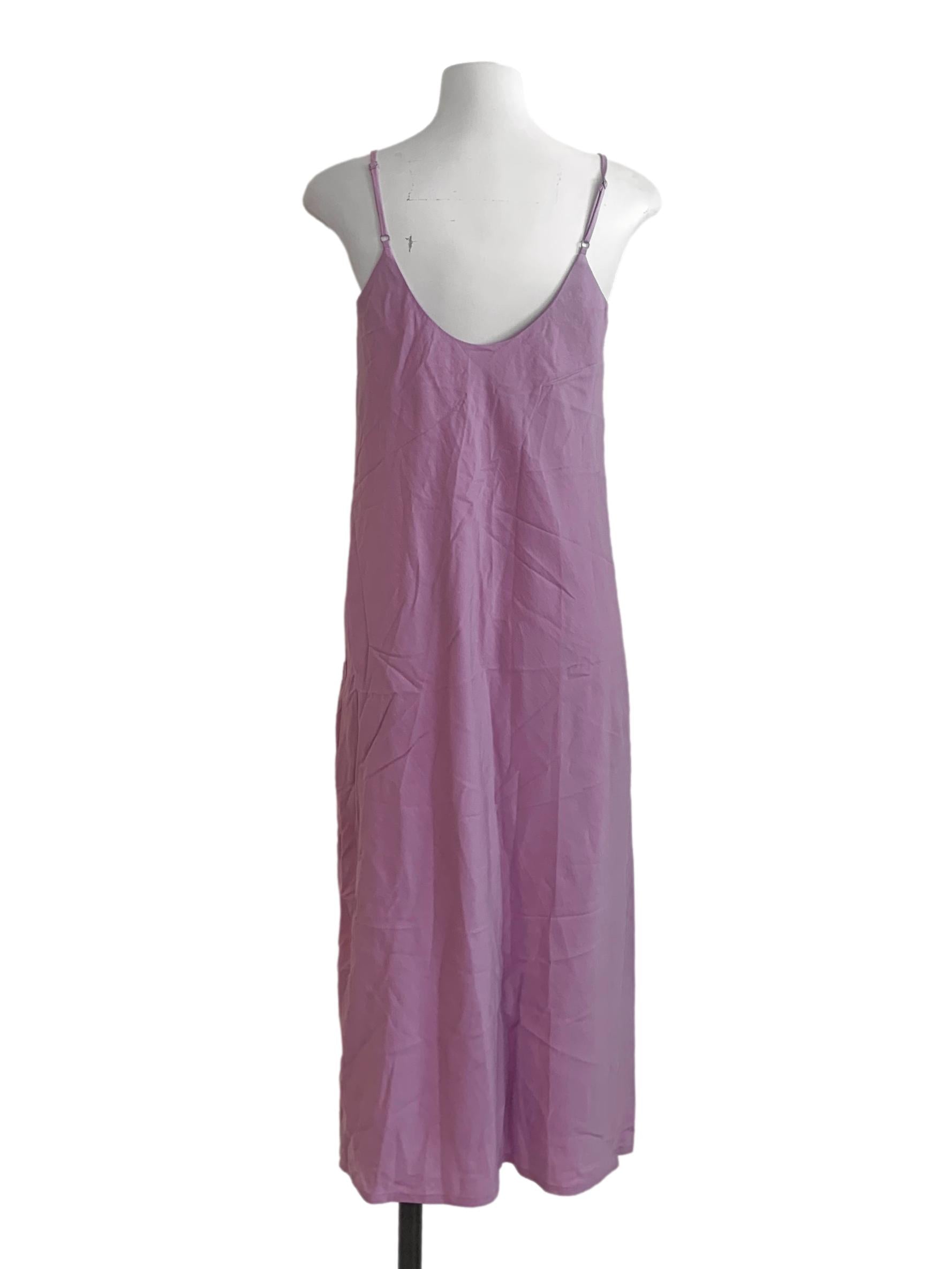 Purple Scoop Neck Dress LB