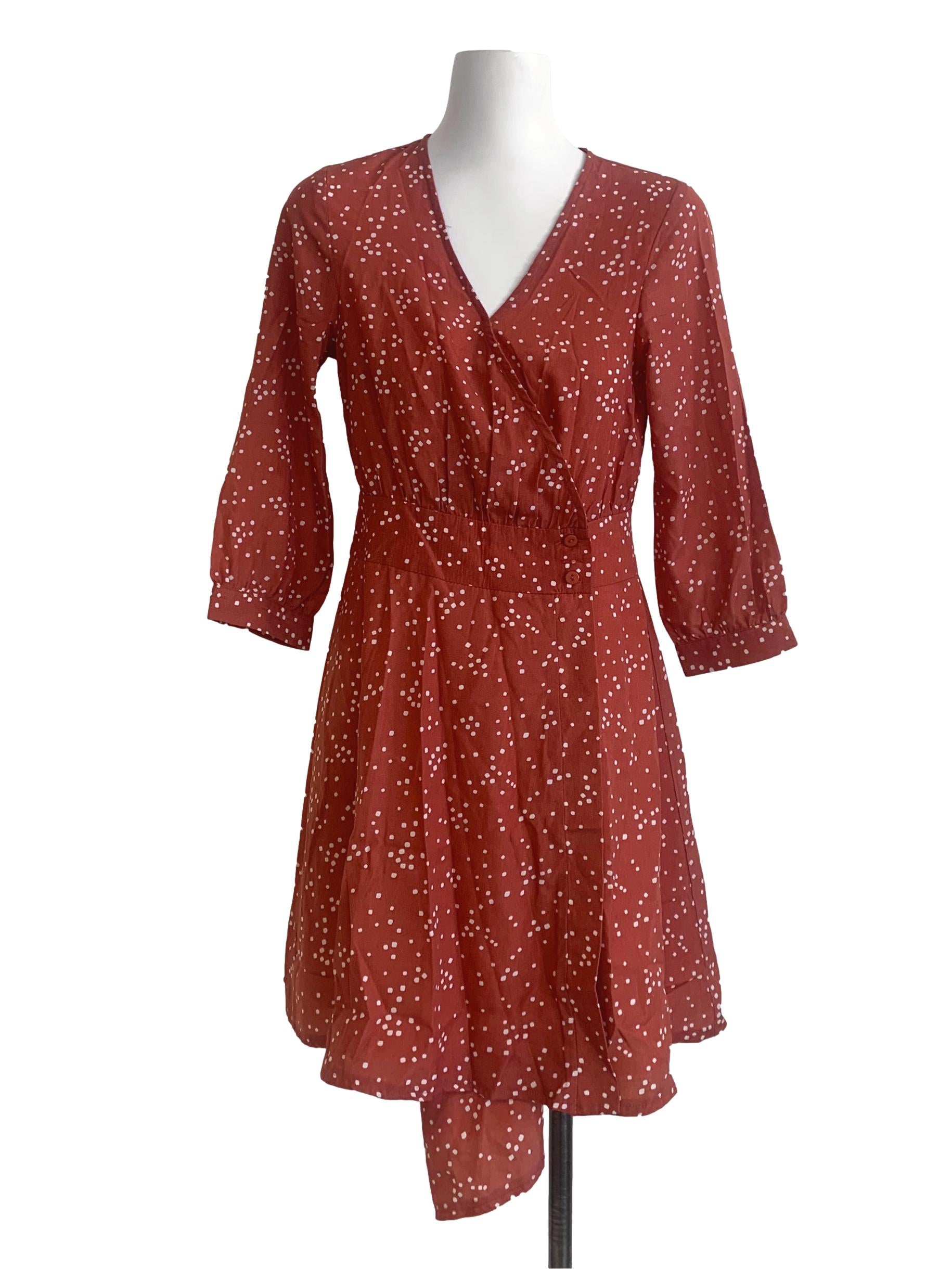 Orange Pattern Dress LB
