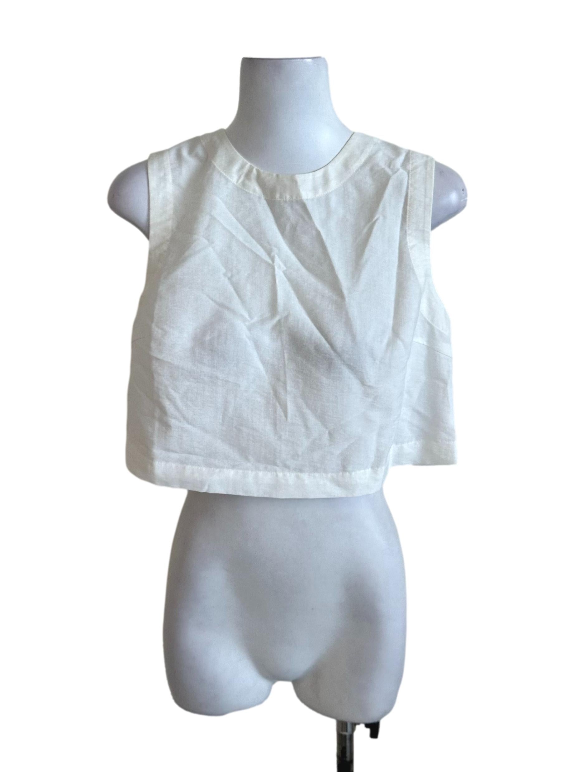 Ivory White Plain Top