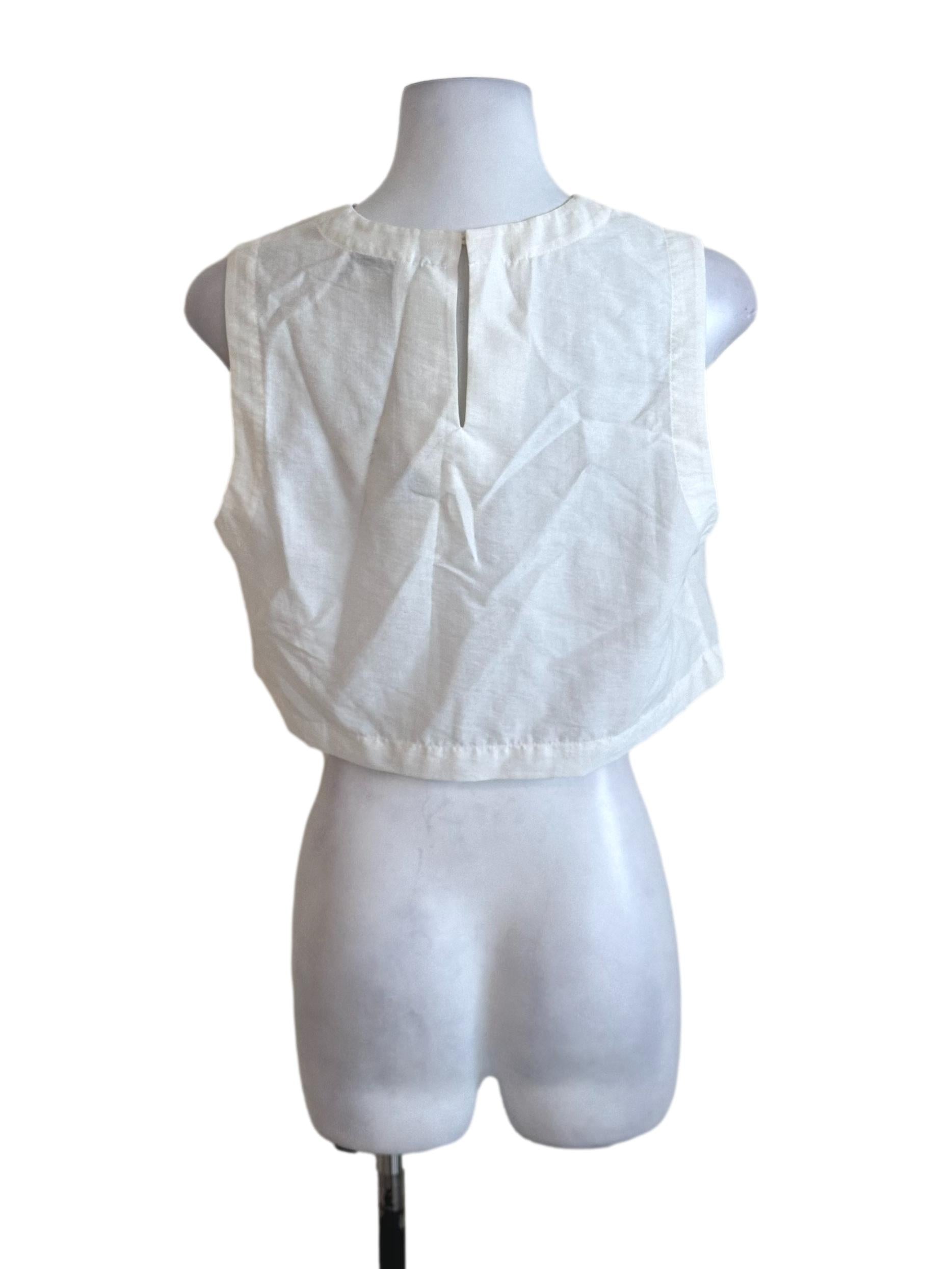 Ivory White Plain Top