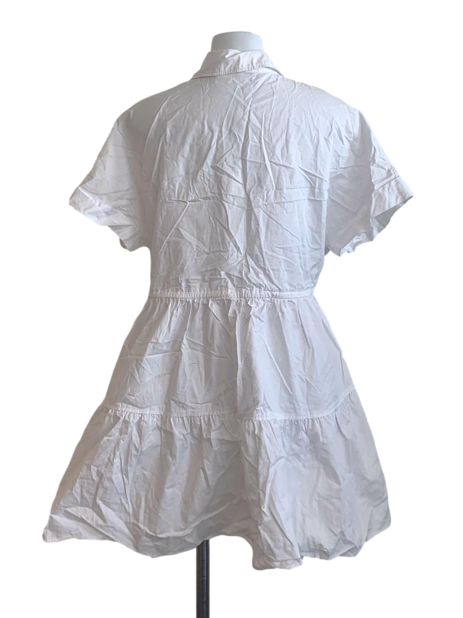 White Collared Shirt Dress