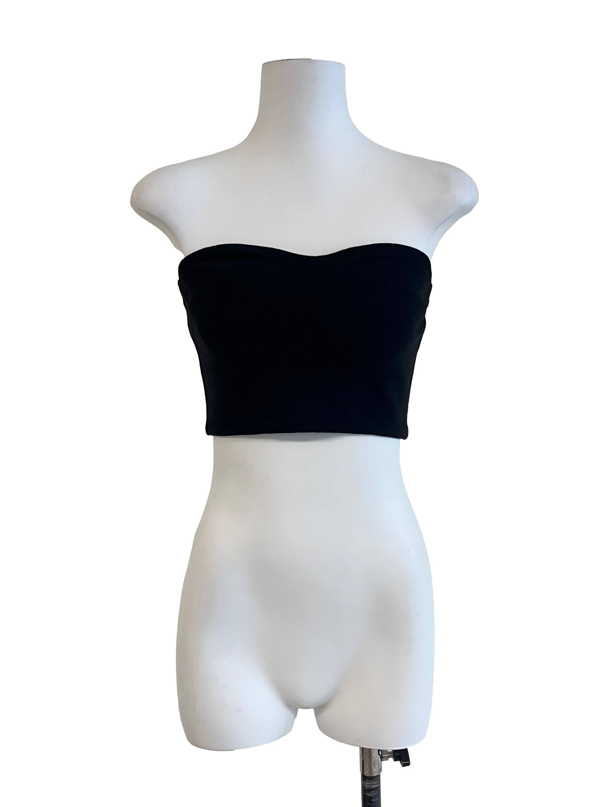 Pitch Black Sweetheart Tube Top