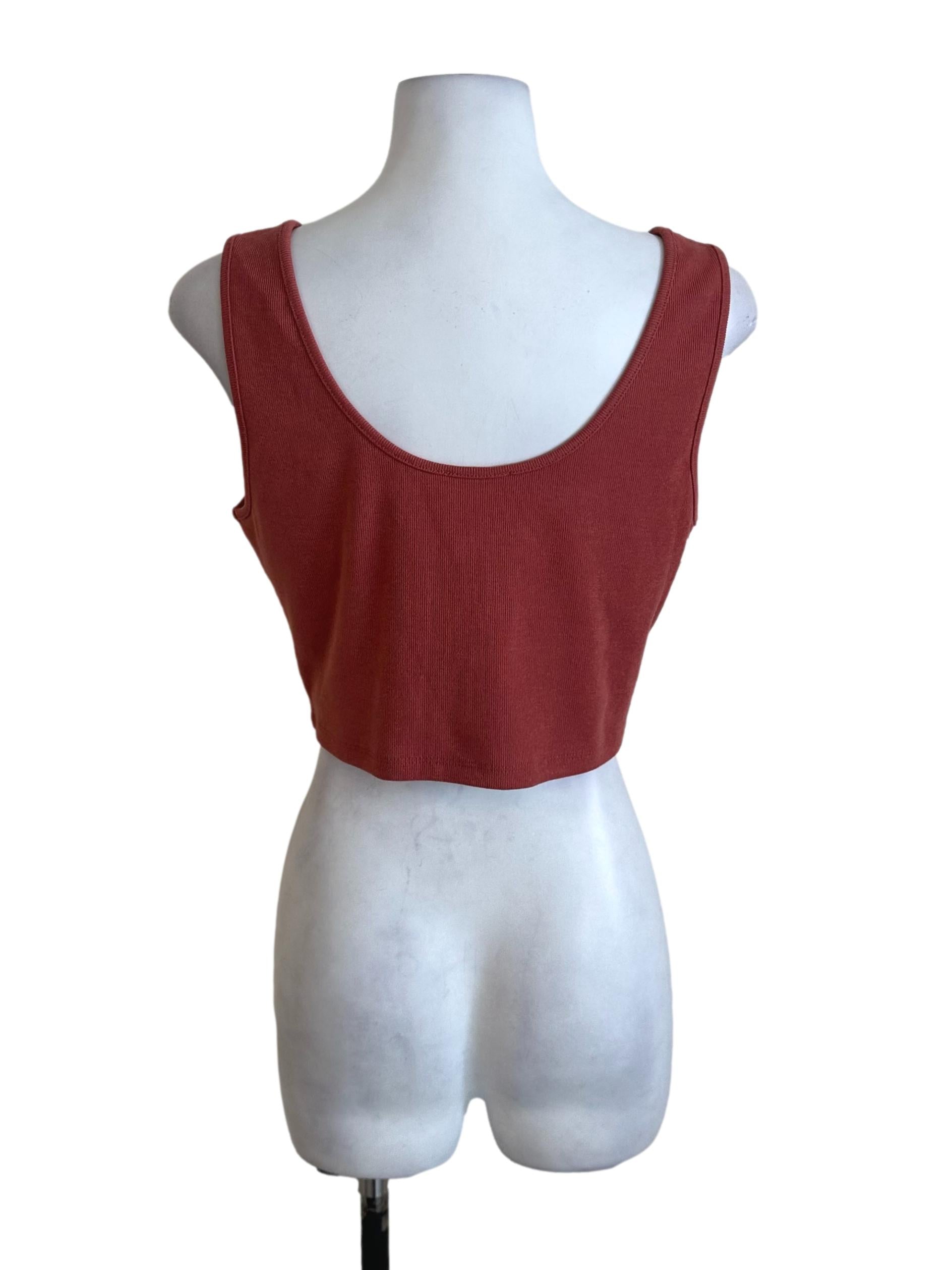 Brick Red Knit Top