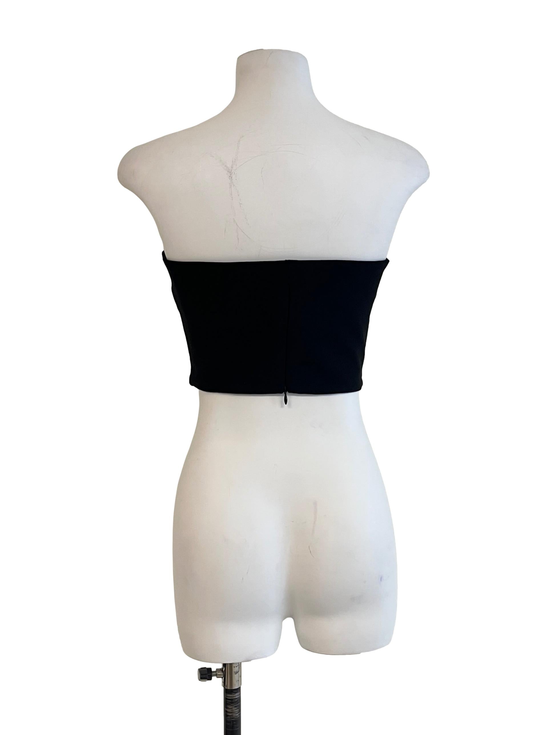 Pitch Black Sweetheart Tube Top