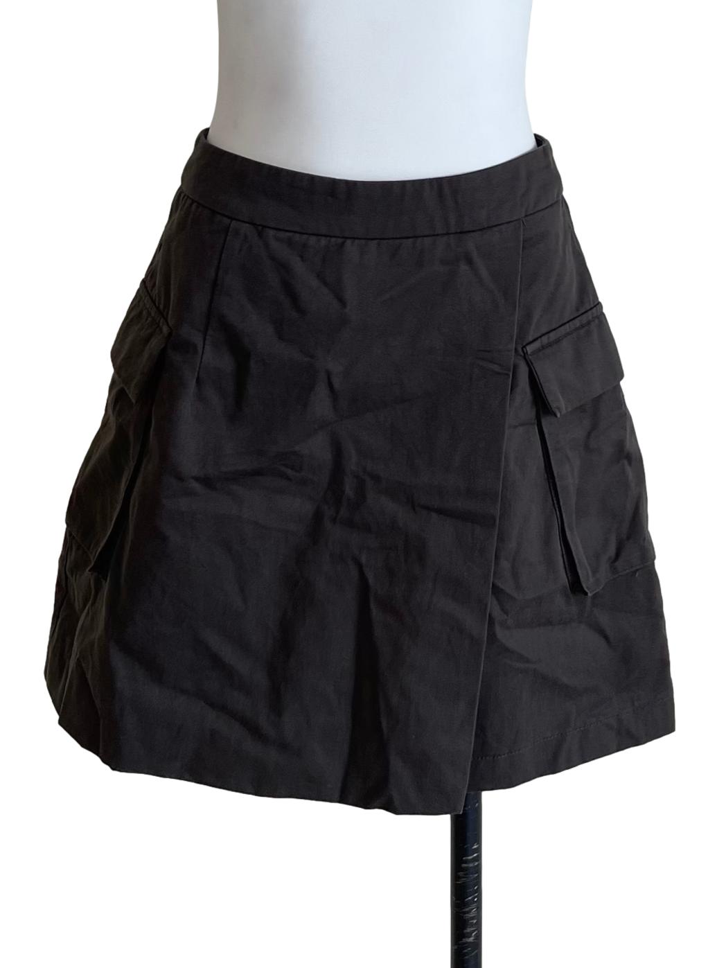 Shadow Grey Cargo Skirt