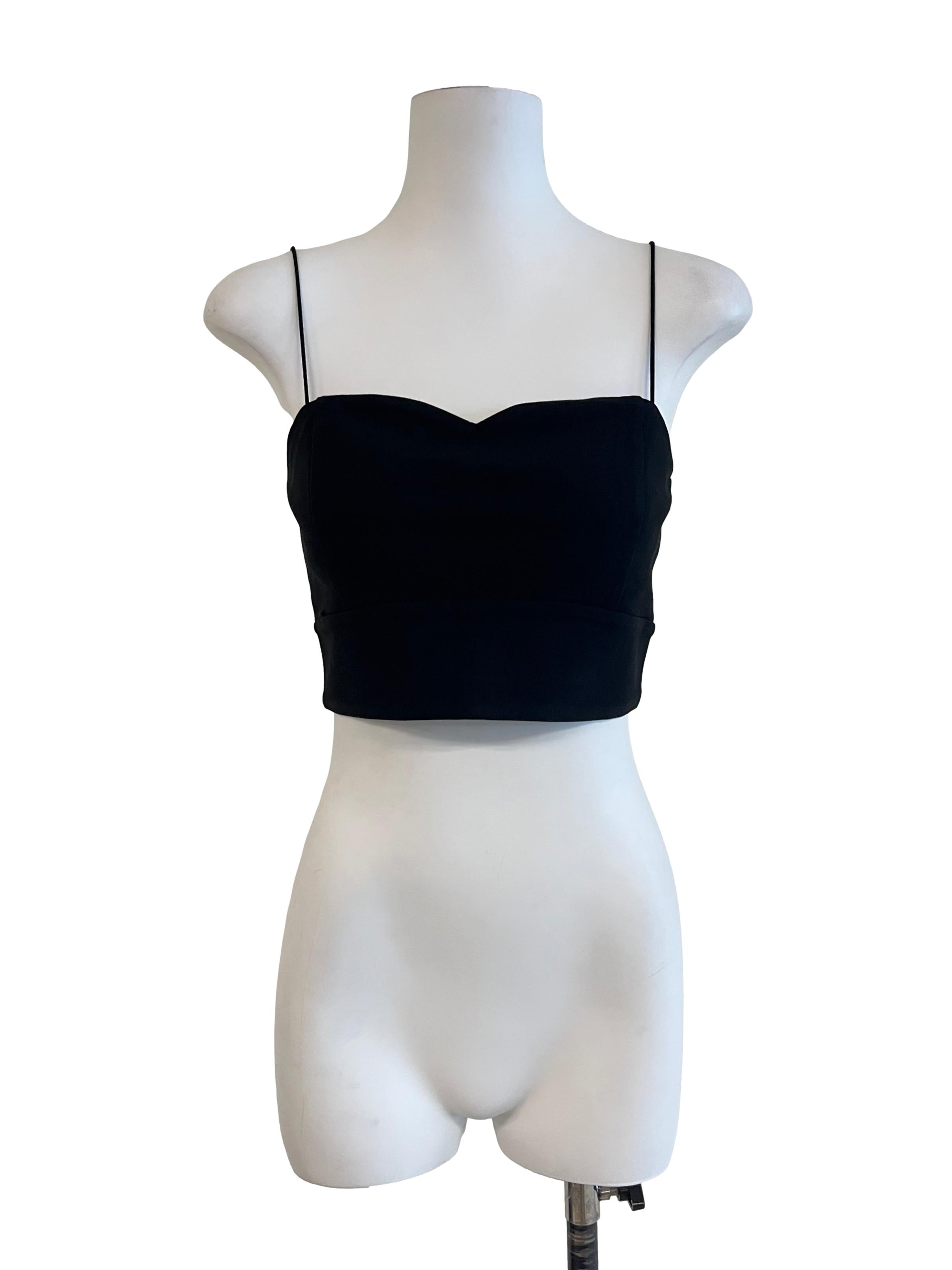Pitch Black Spaghetti Strap Top
