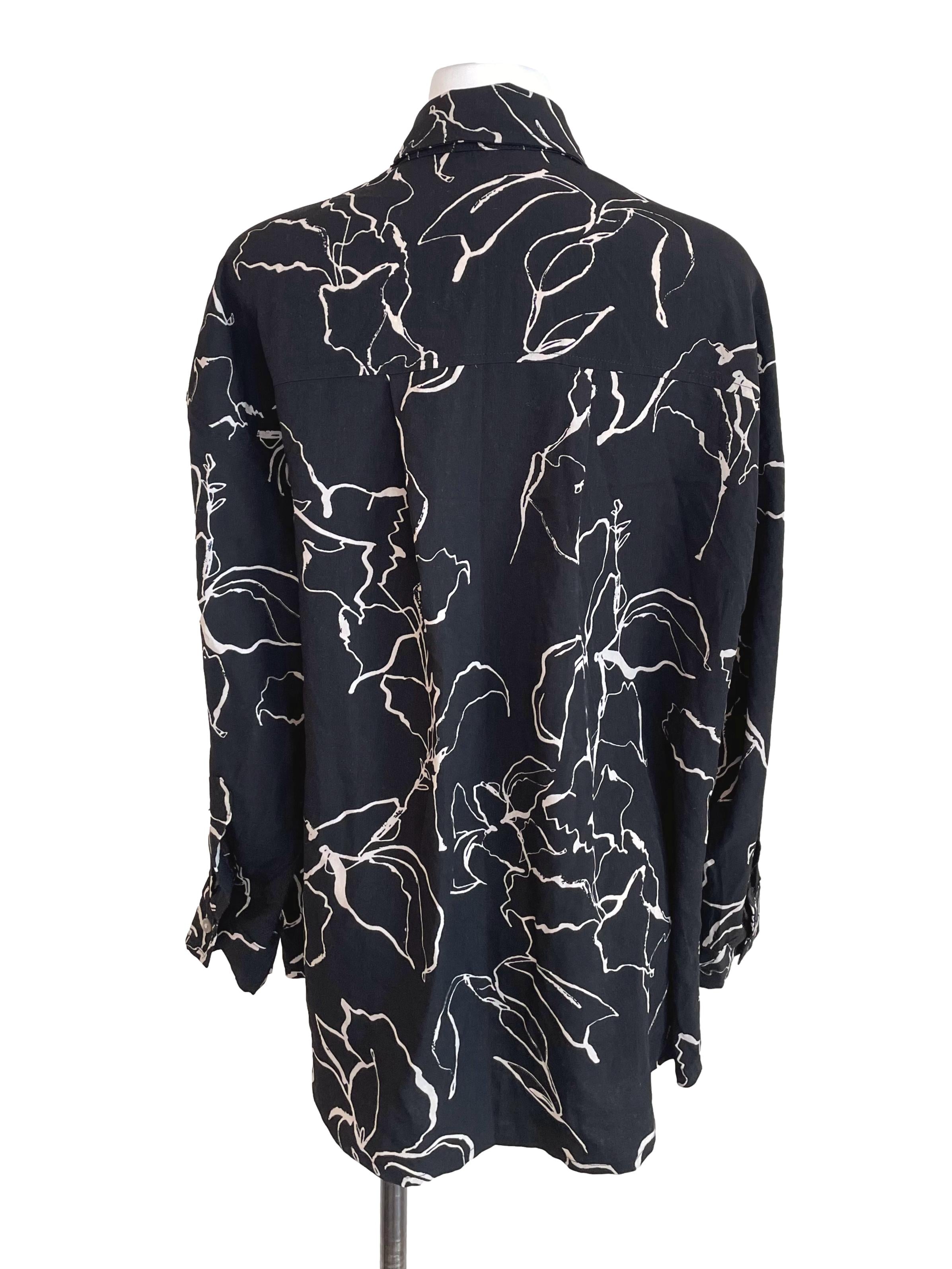 Black Oversized Oxford Shirt Dress TEM