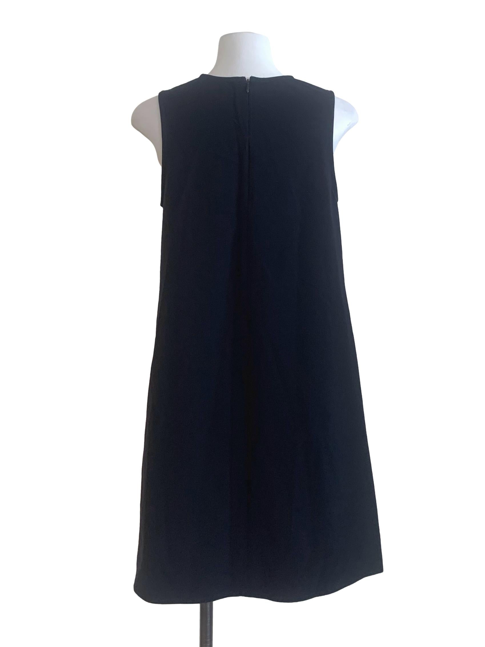 Navy Blue Round Neck Dress