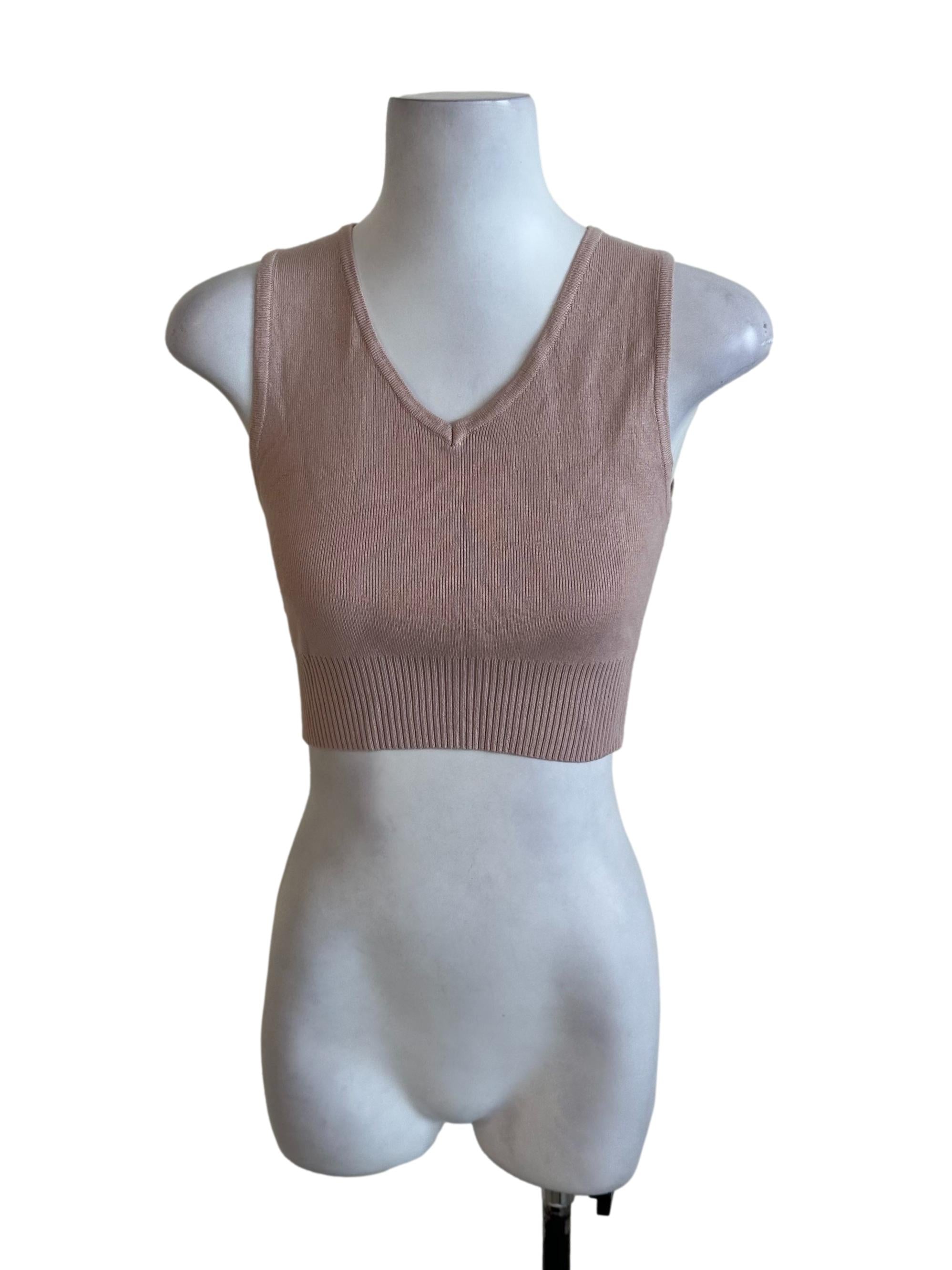 Sepia Brown Knit Top