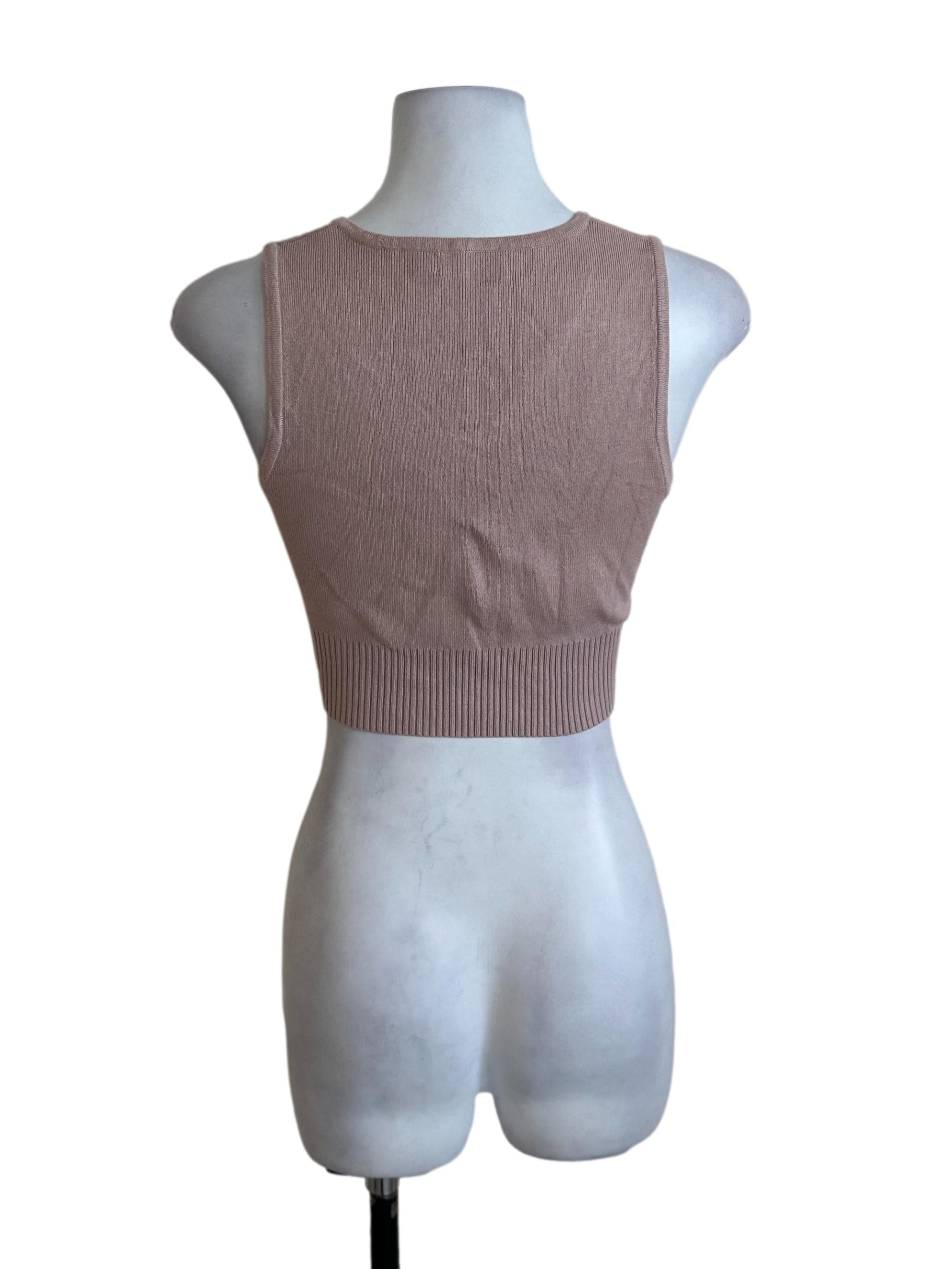 Sepia Brown Knit Top