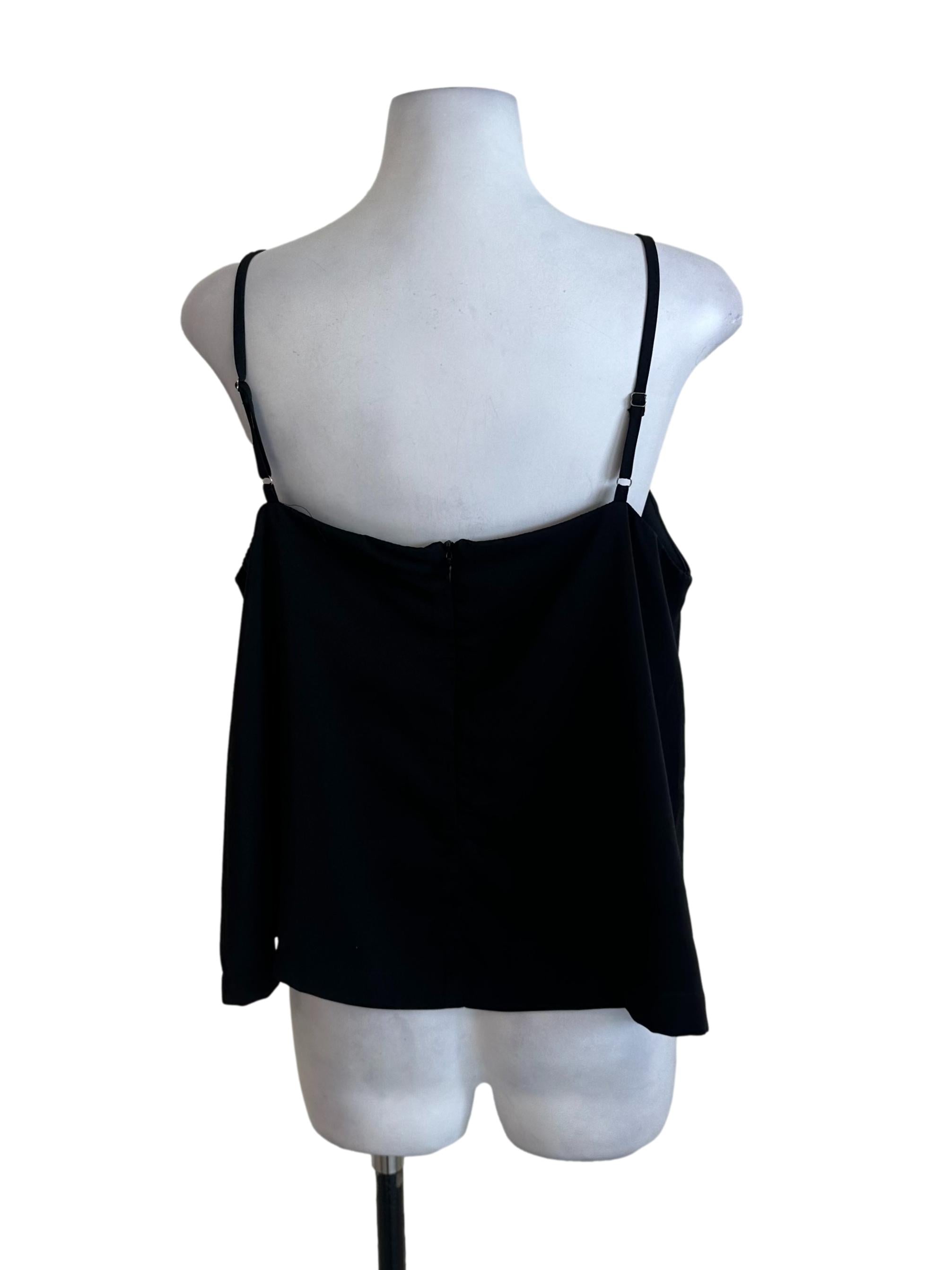Black Plain Loose Top YHF