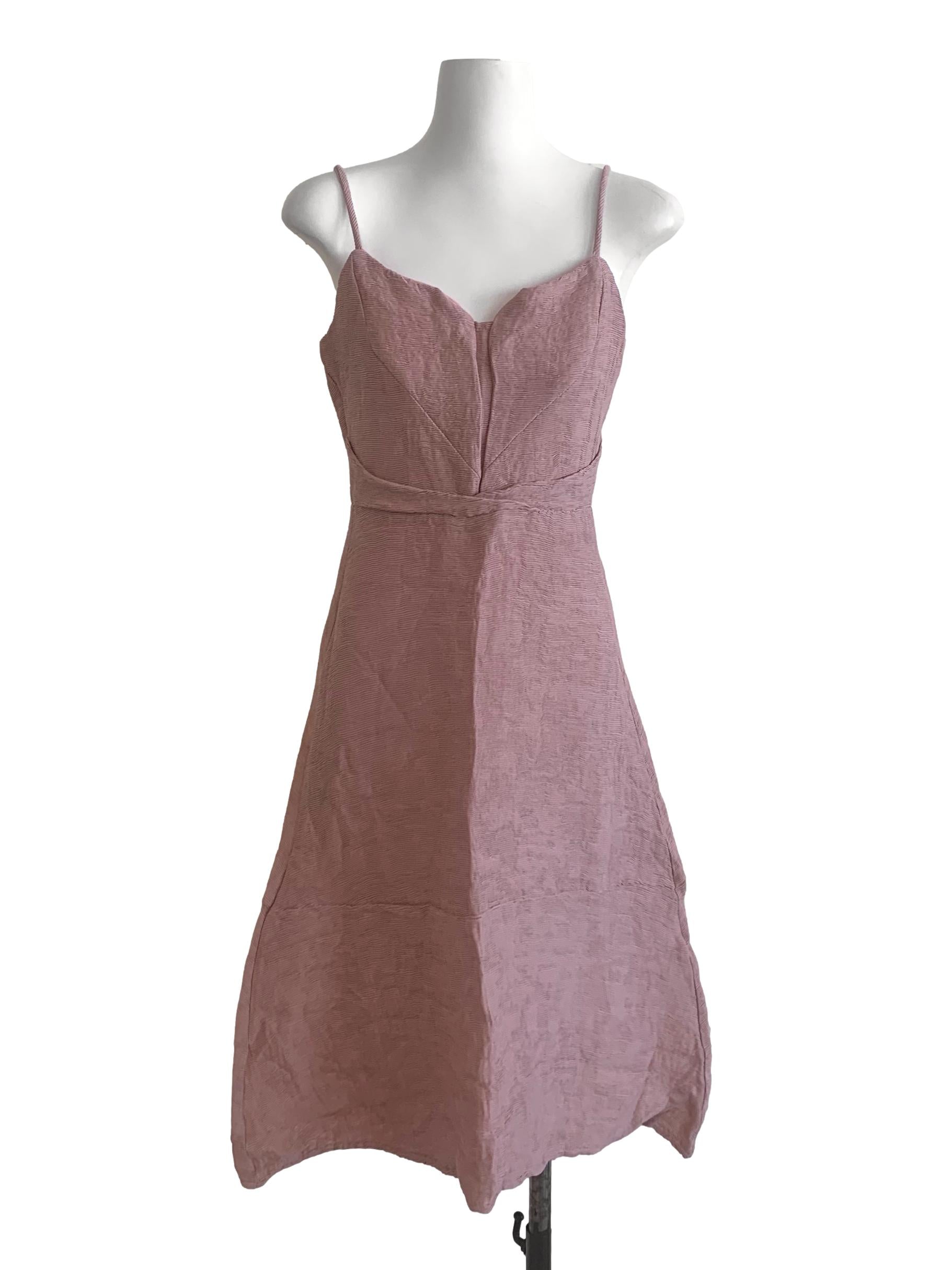 Purple Pleated Sundress
