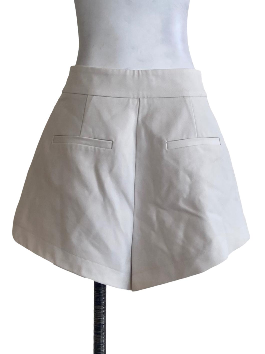 Daisy Beige Herringbone Shorts