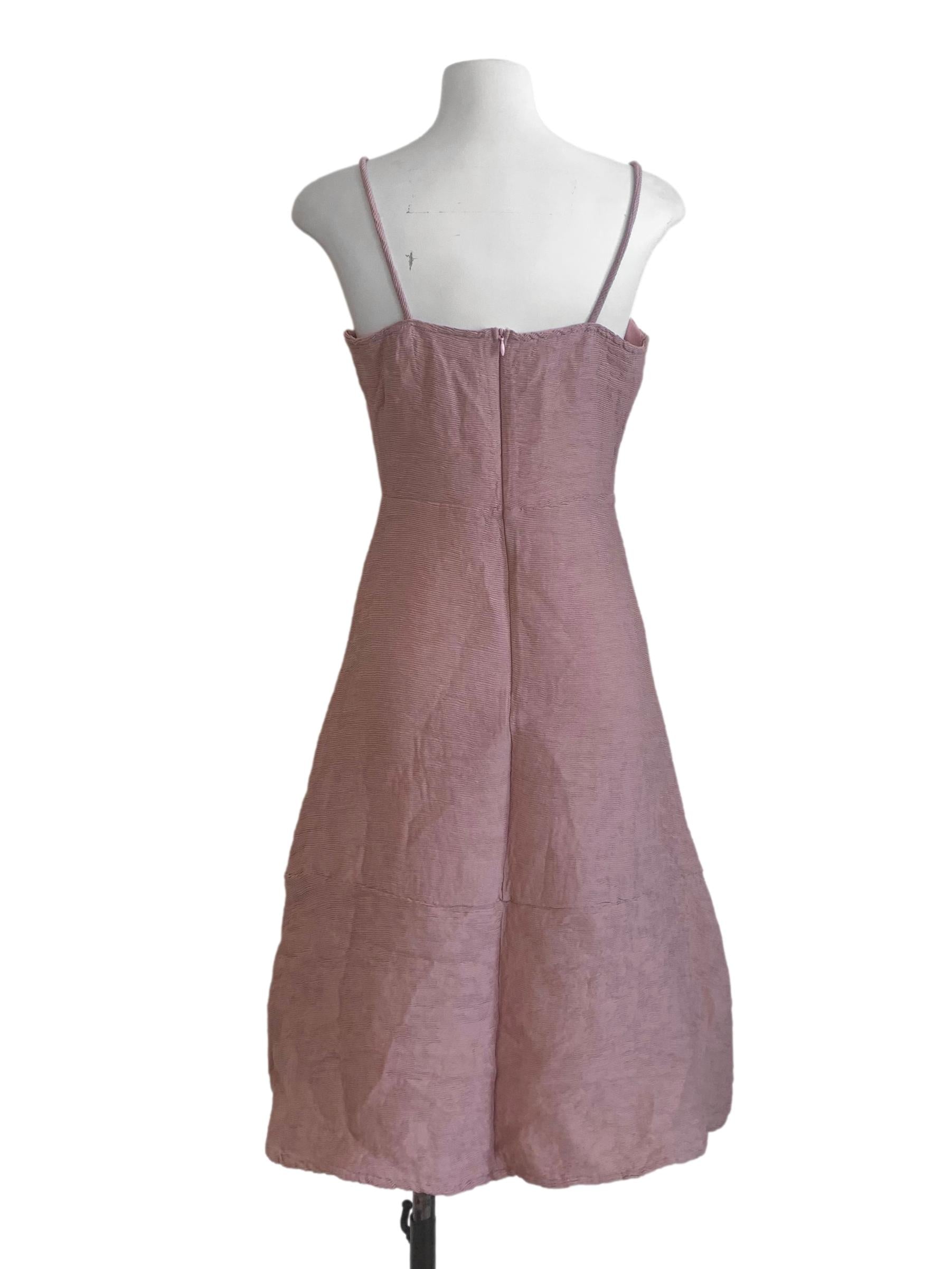 Purple Pleated Sundress