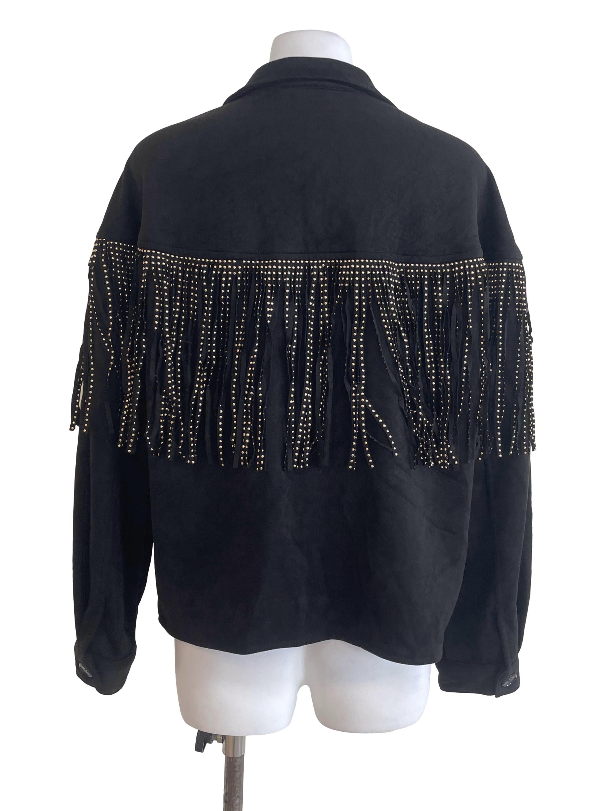 Black Fringe Jacket