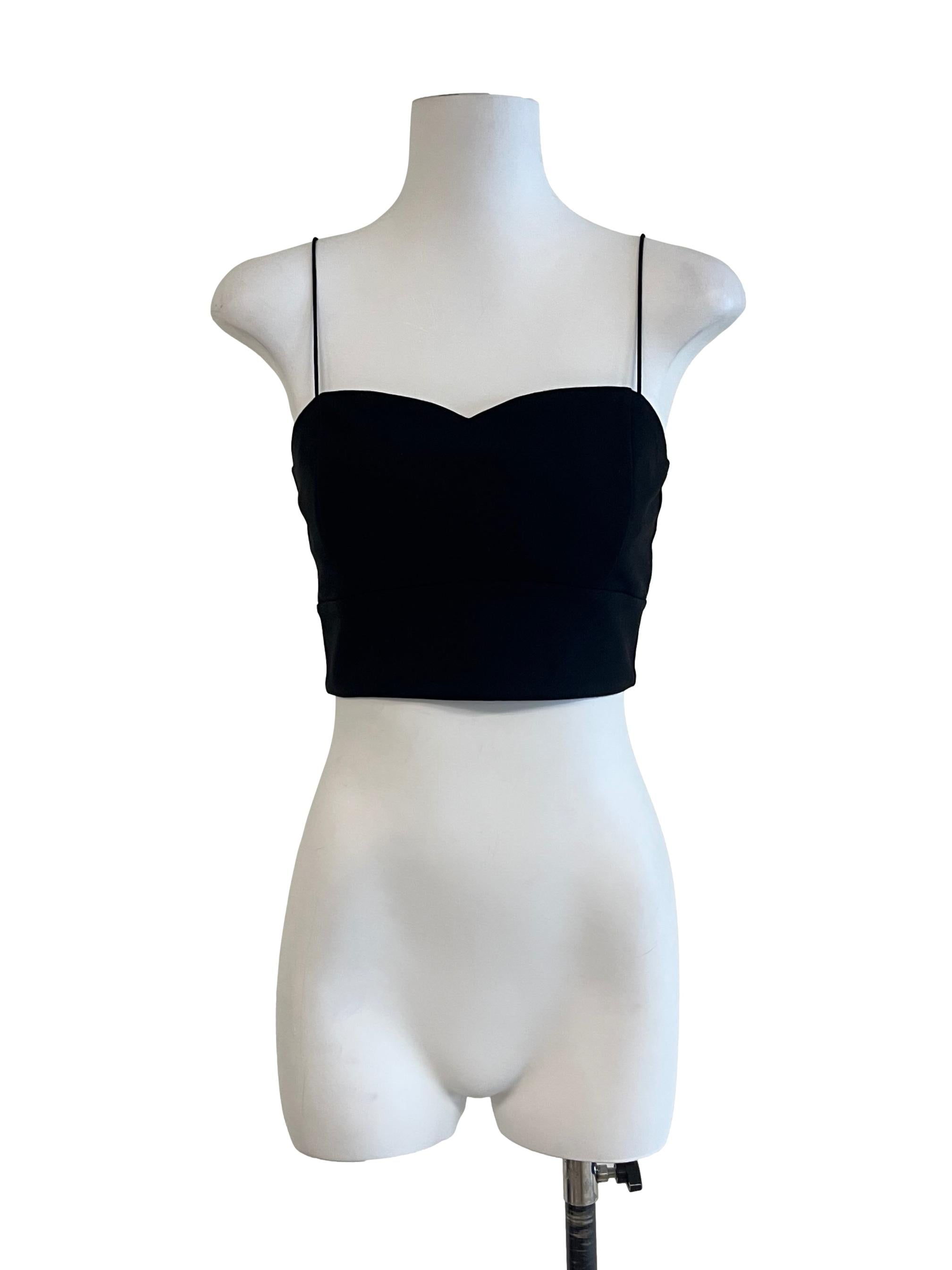 Pitch Black Spaghetti Strap Top
