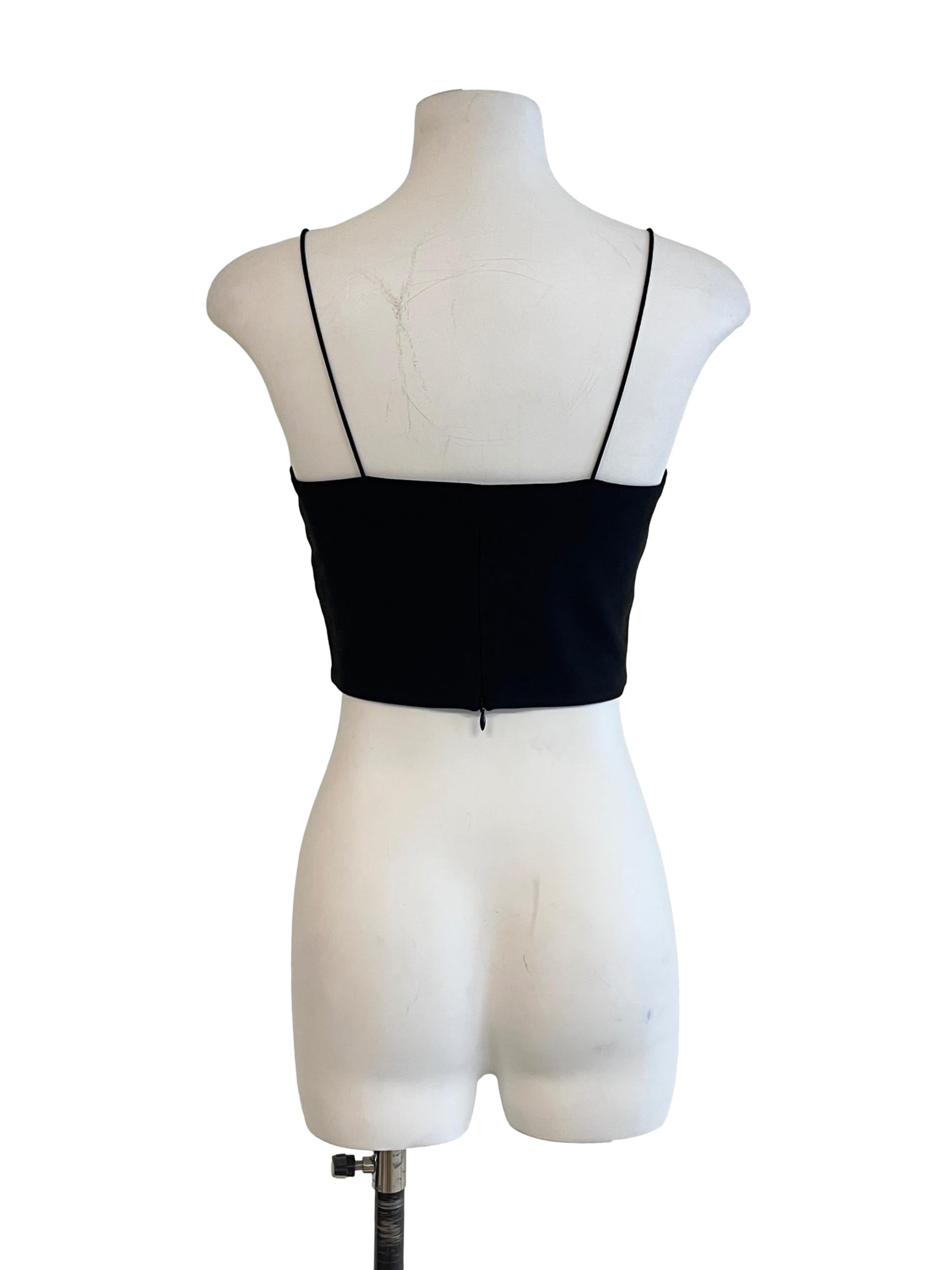 Pitch Black Spaghetti Strap Top