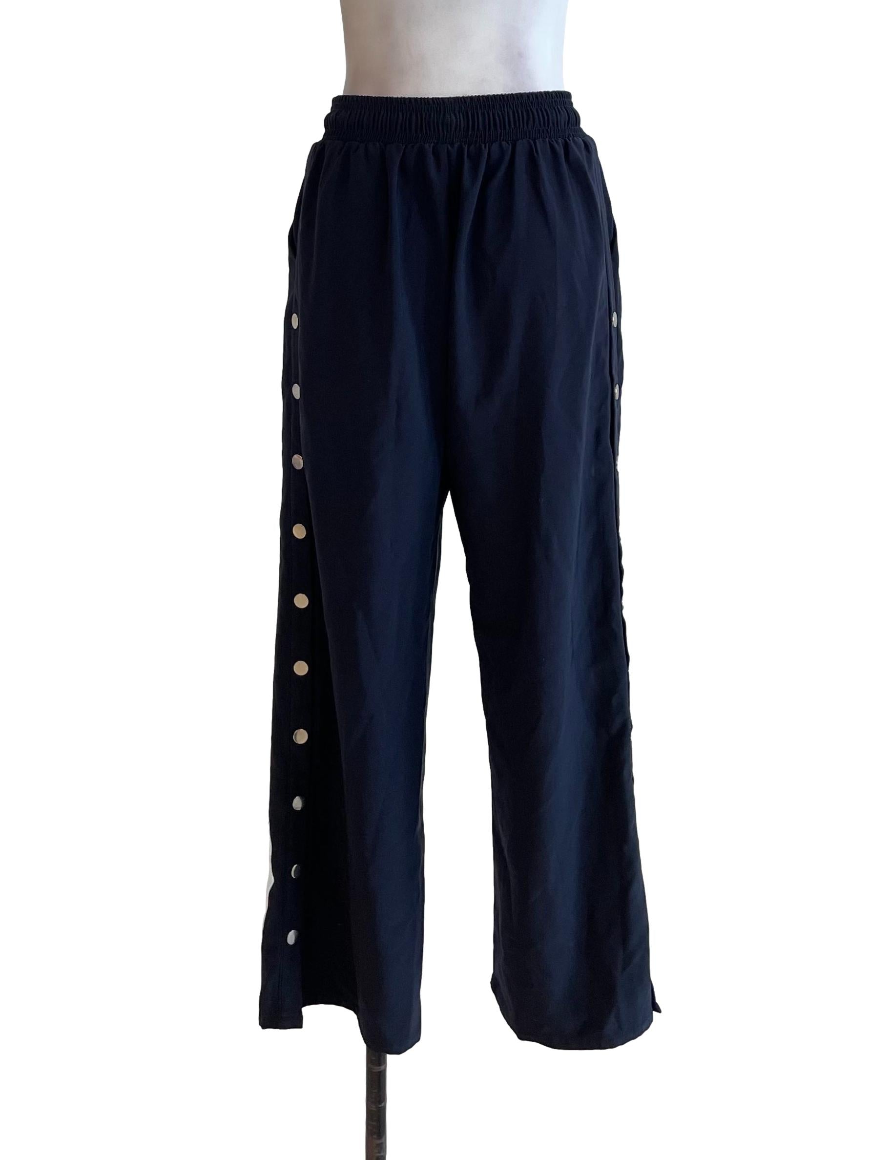 Black Side Open Pants