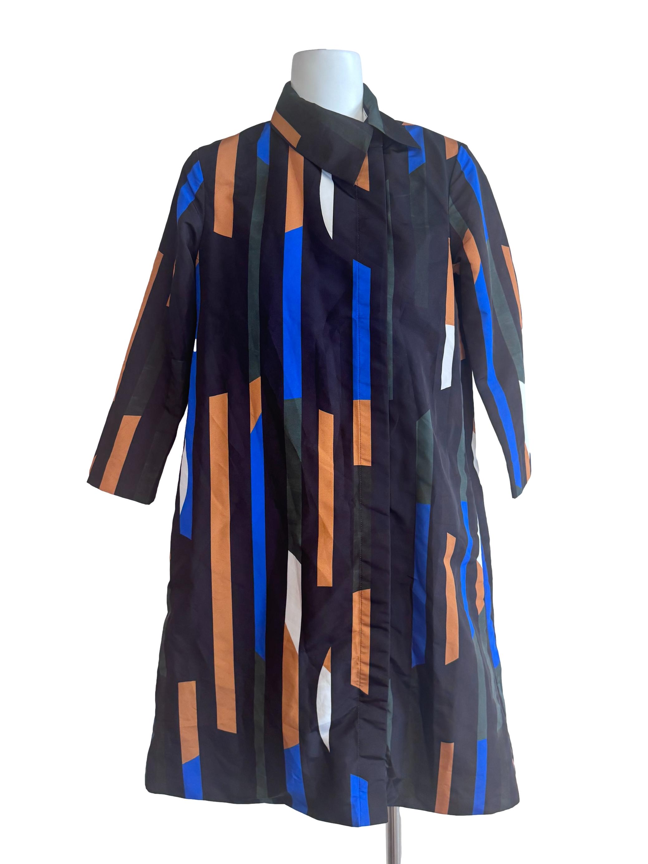 Black Patterned Shirt Dress