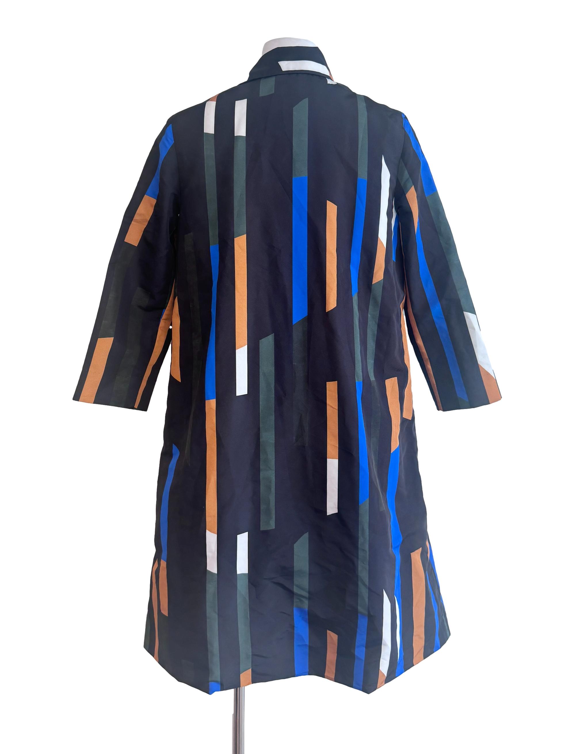 Black Patterned Shirt Dress