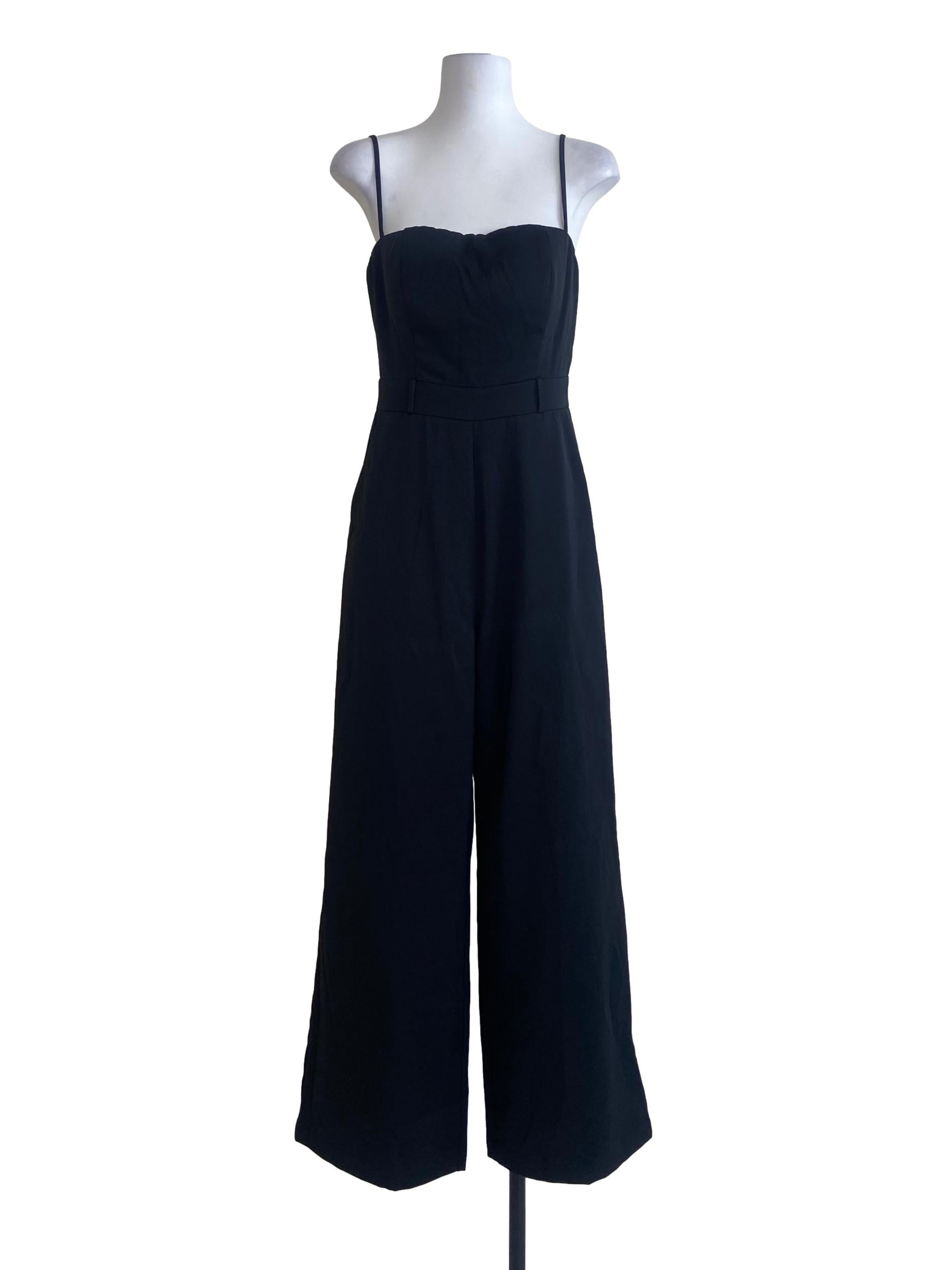 Black Spaghetti Strap Jumpsuit