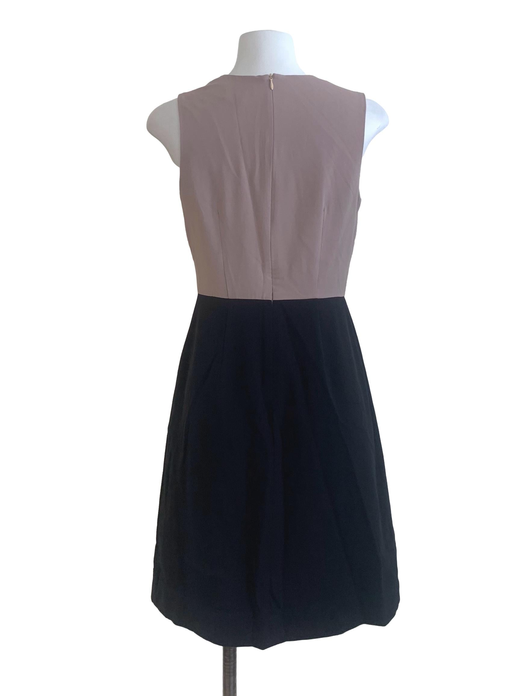 Purple Round Neck A-Line Dress LB