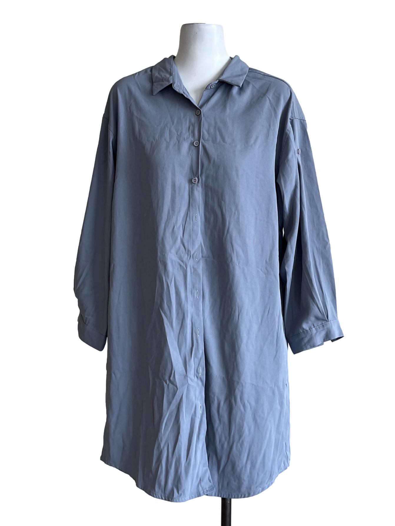 Ash Blue Long T-Shirt
