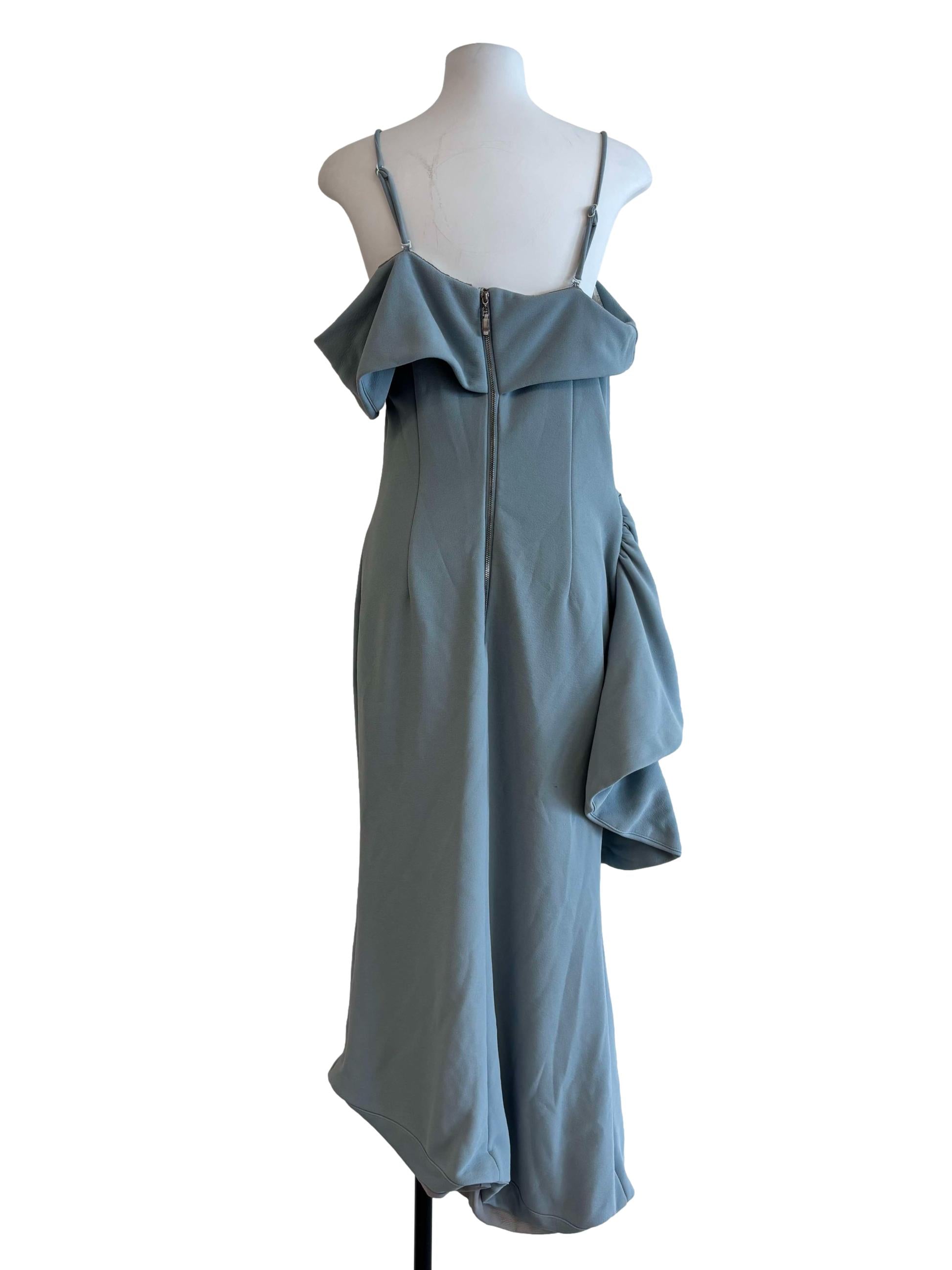 Sky Blue Spaghetti Strap Dress