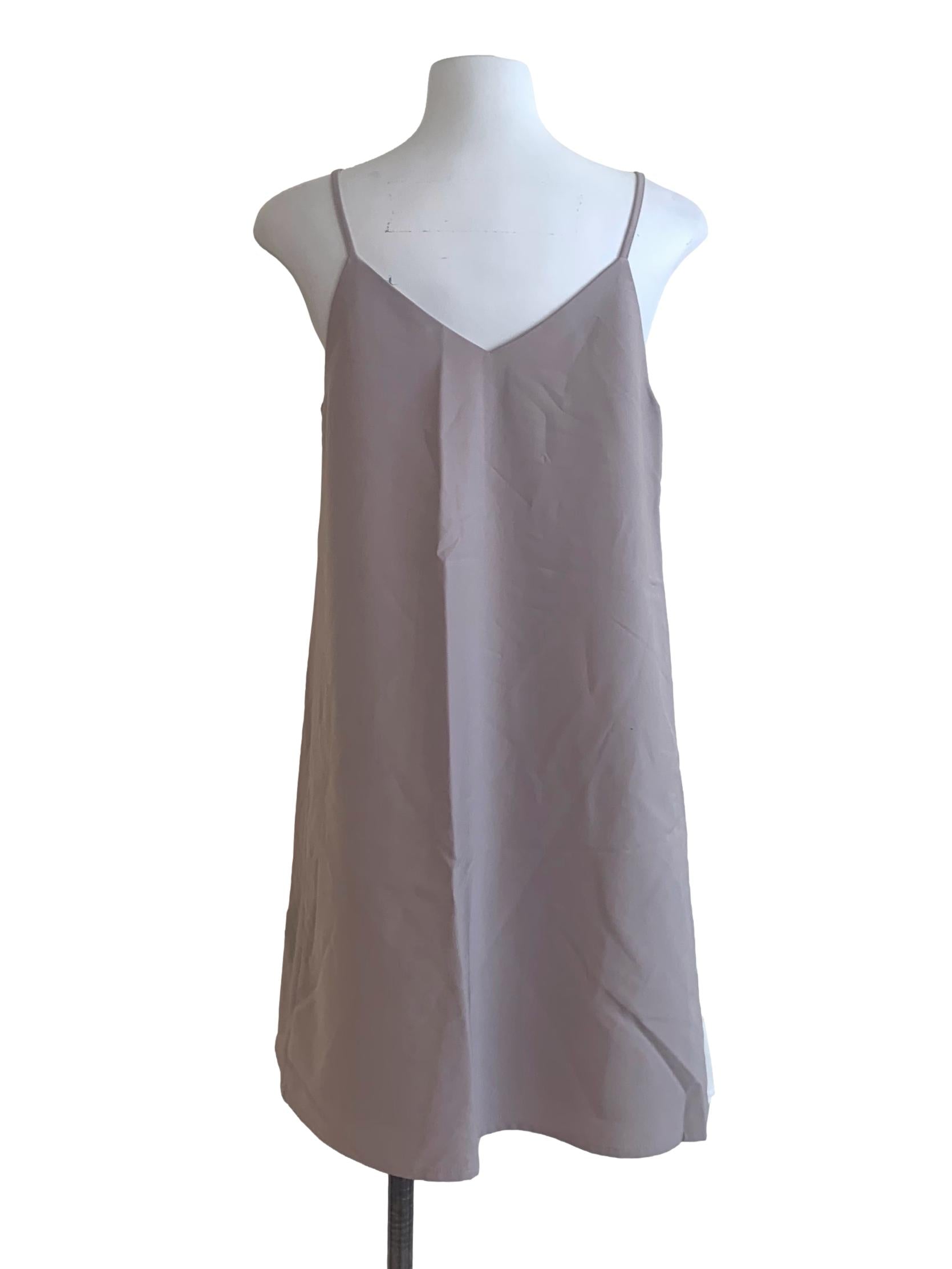 Purple Trapezoid Dress LB