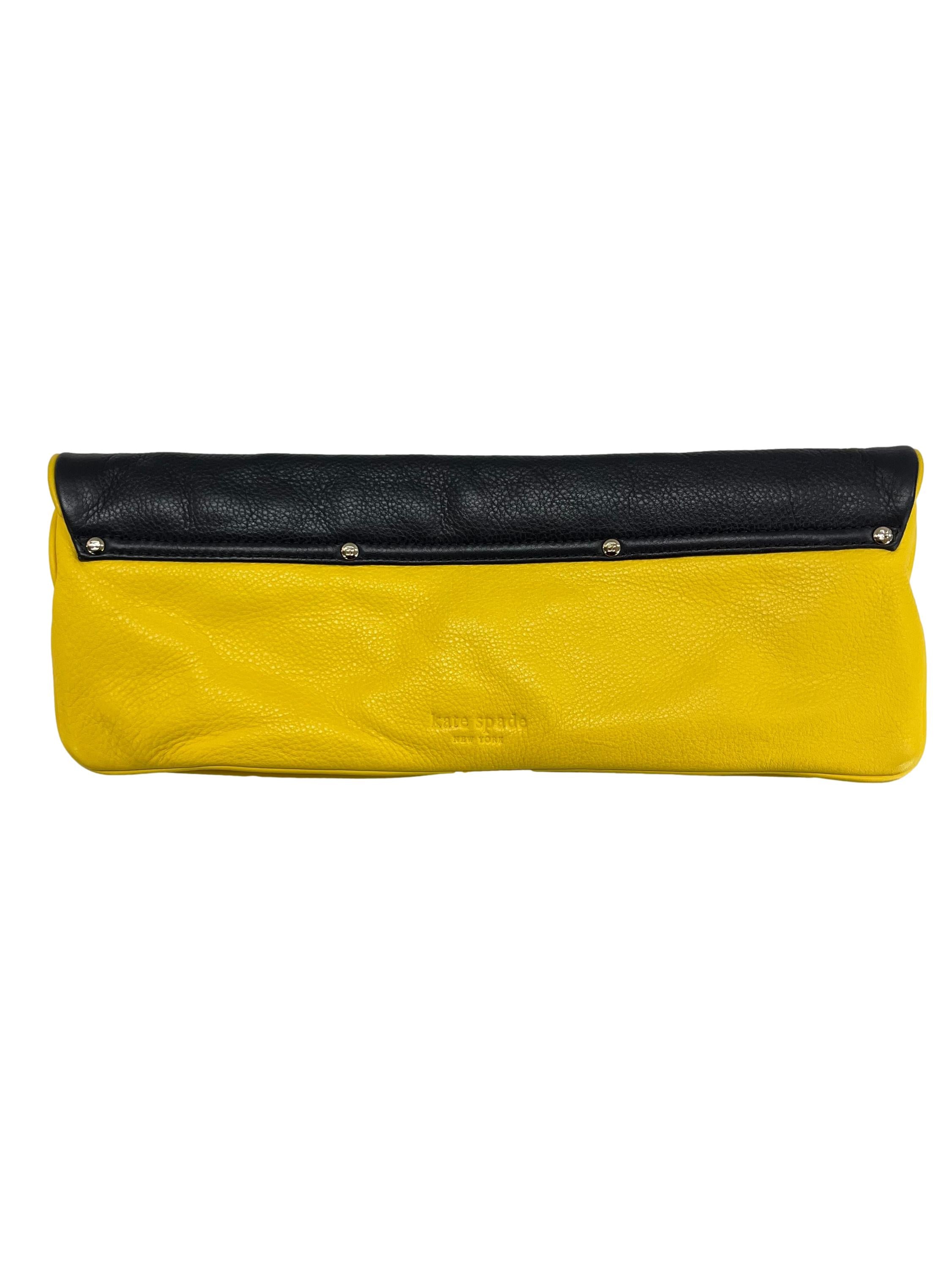 Yellow Black Long Clutch