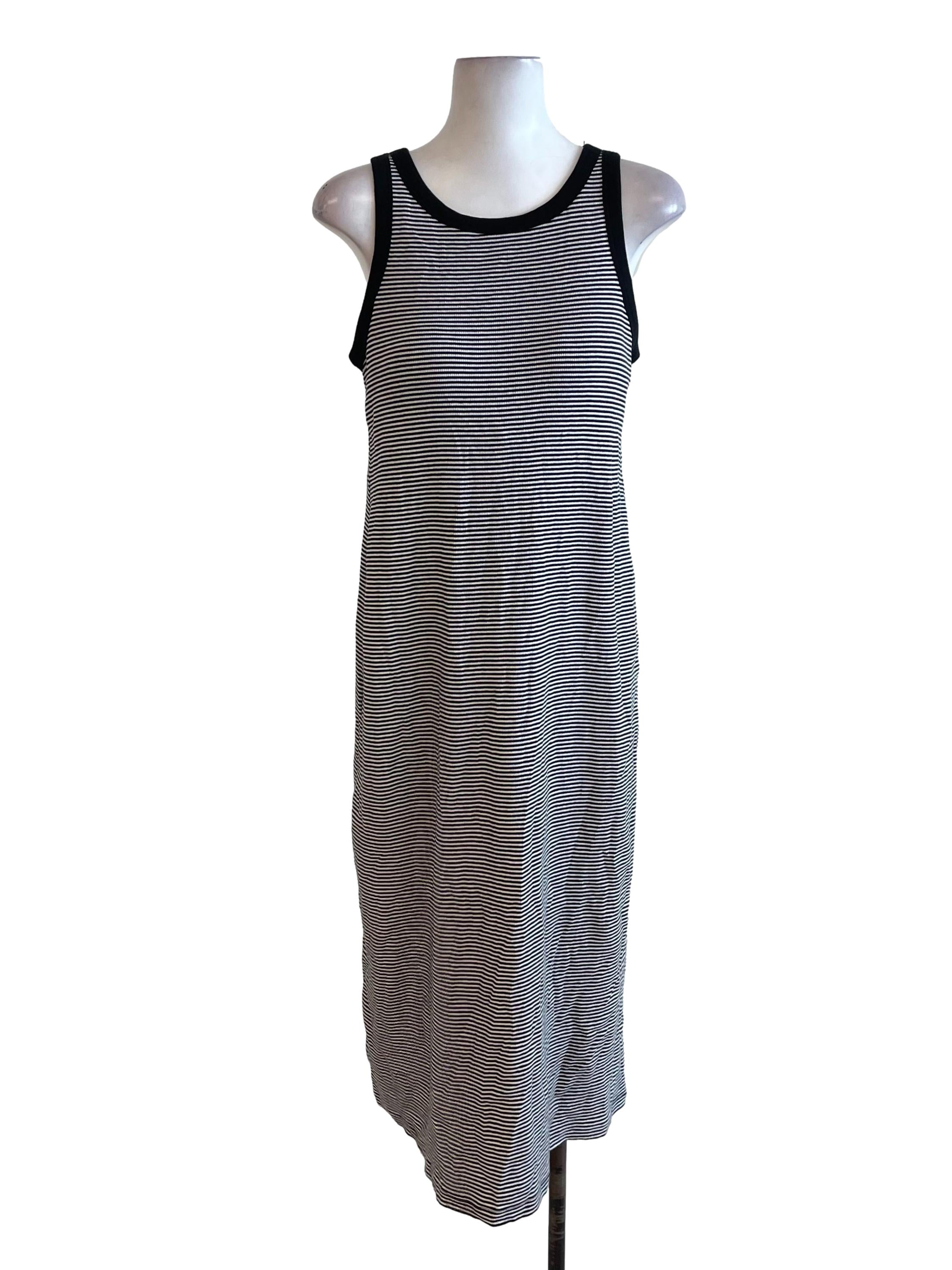 Black Striped Tank Dress