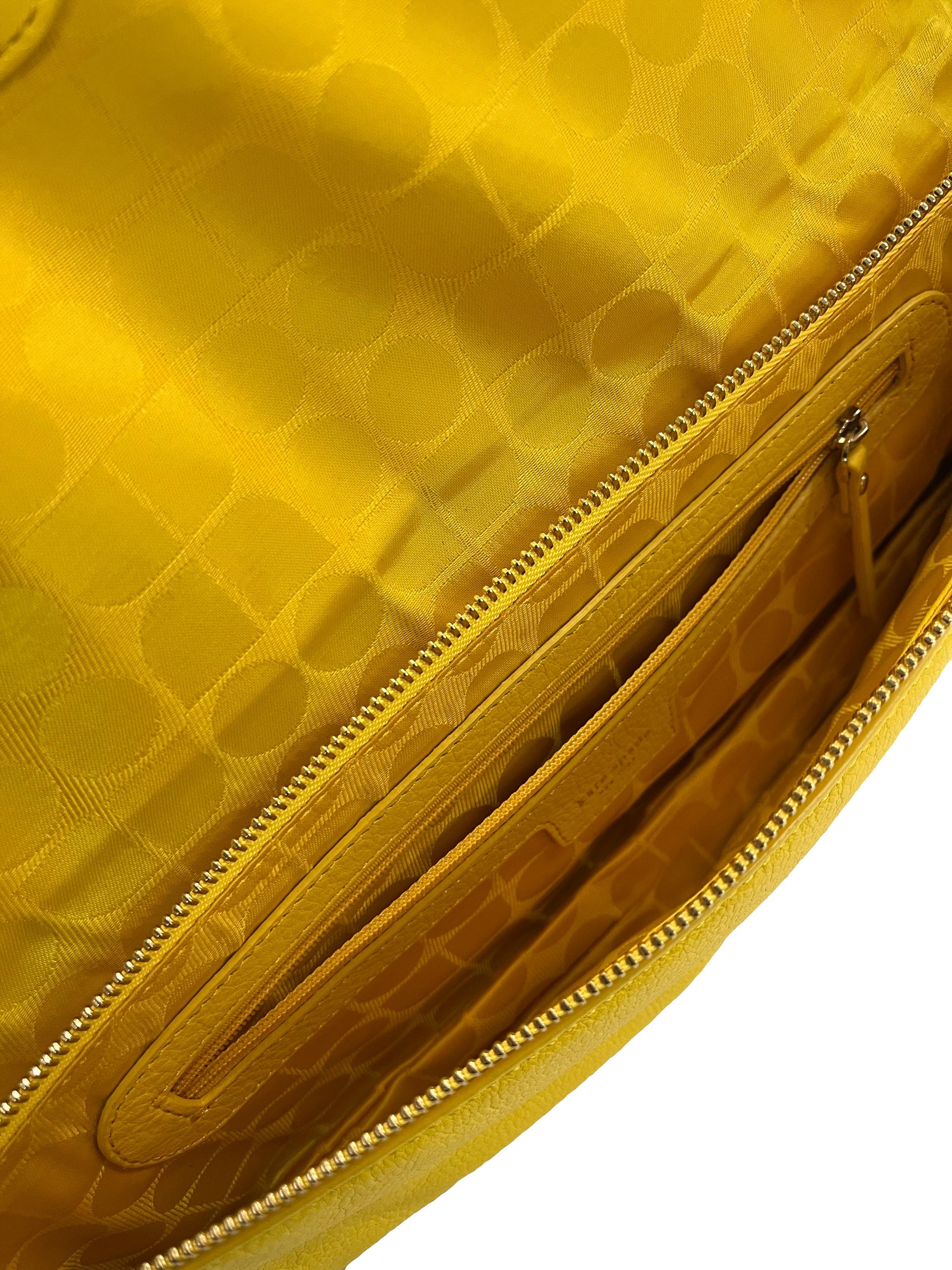 Yellow Black Long Clutch