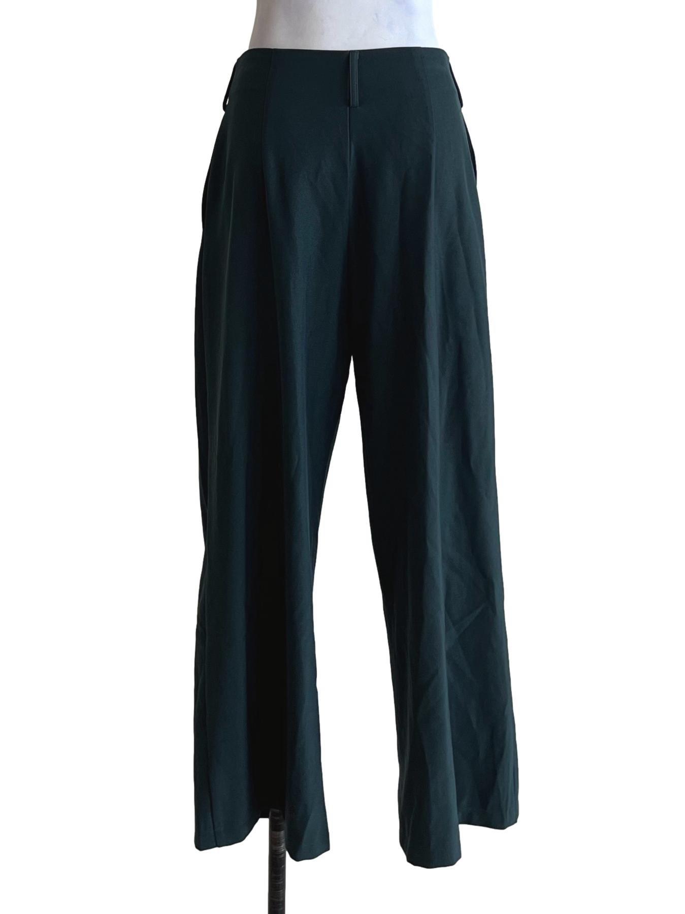 Ocean Blue High-Waisted Formal Pants