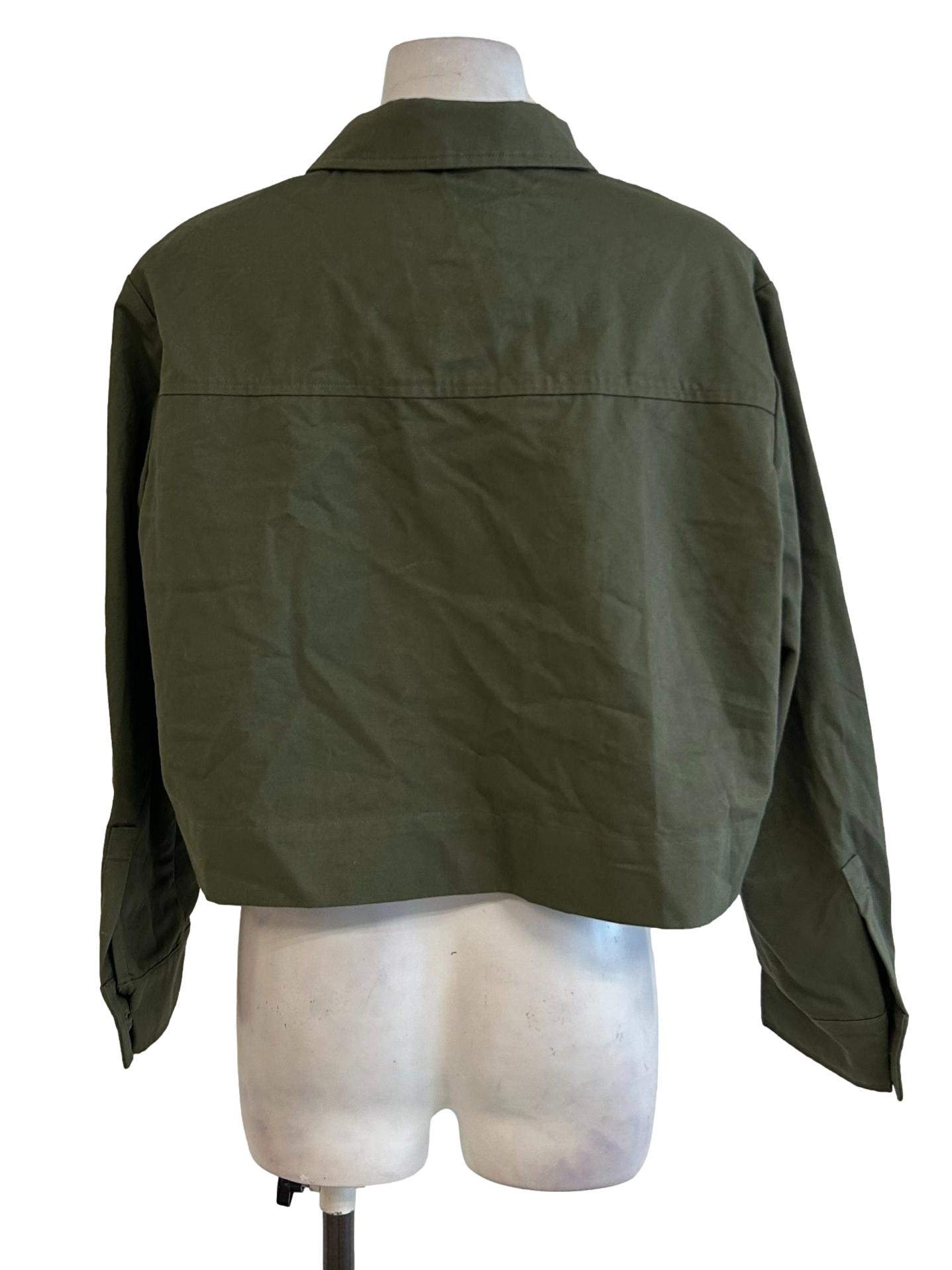 Moss Green Boxy Jacket