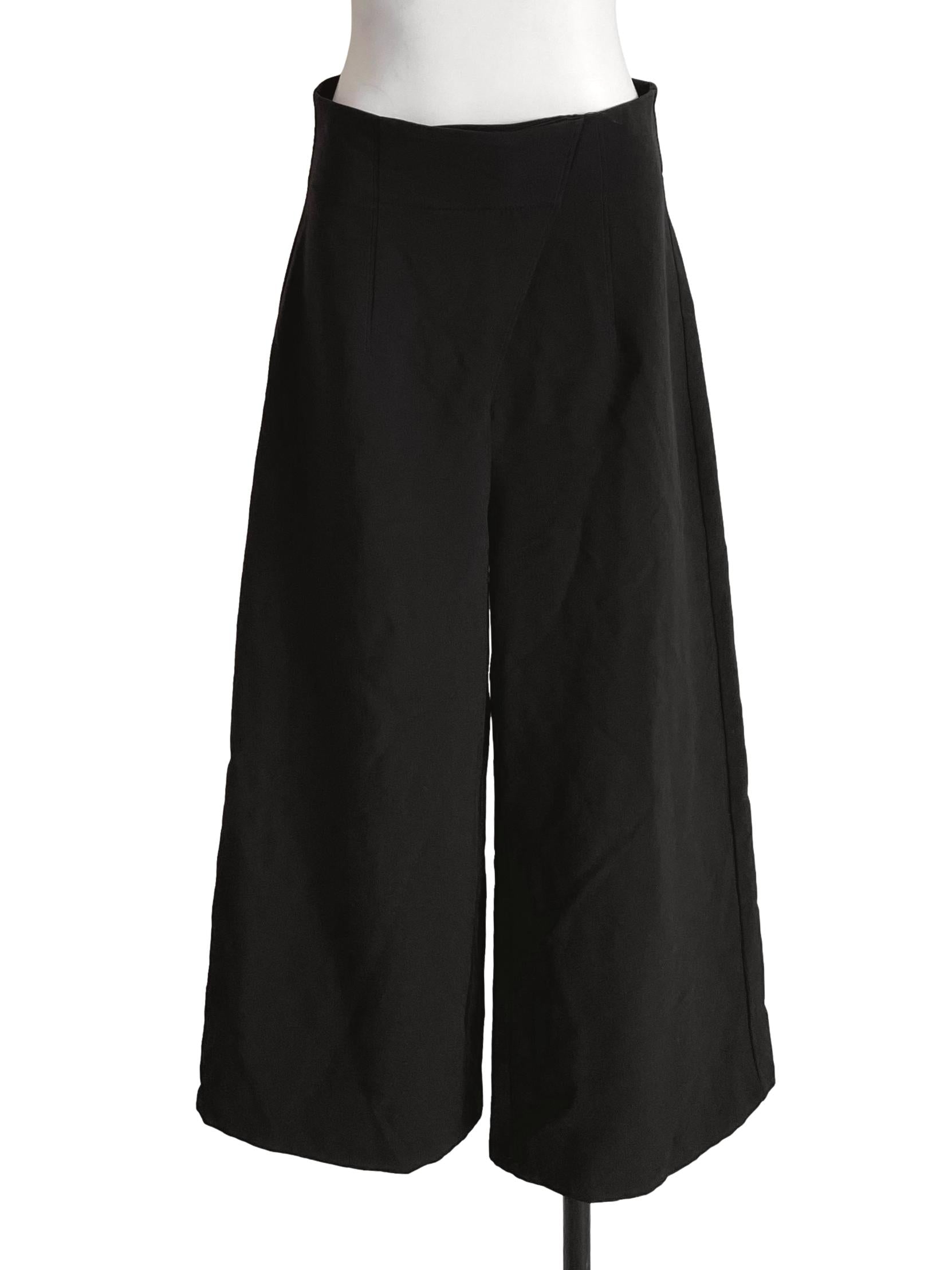 Black High Waist Wide Leg Pants LB