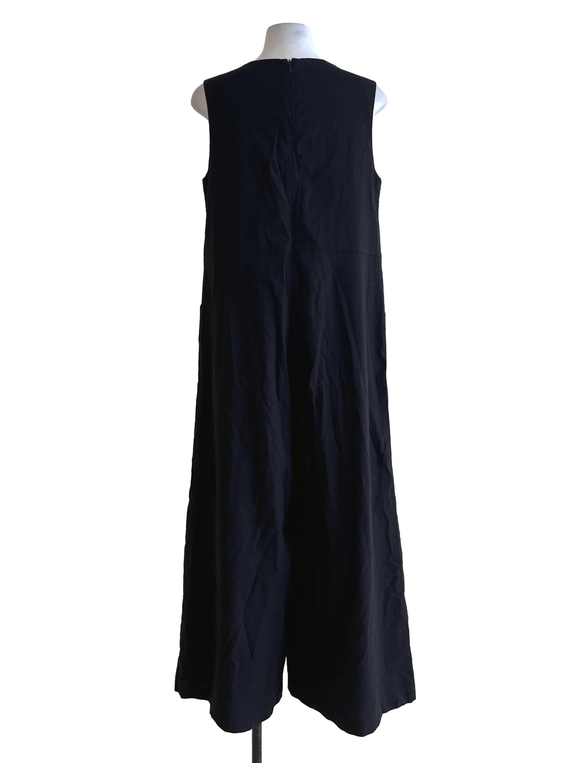 Black V-Neckline Jumpsuit